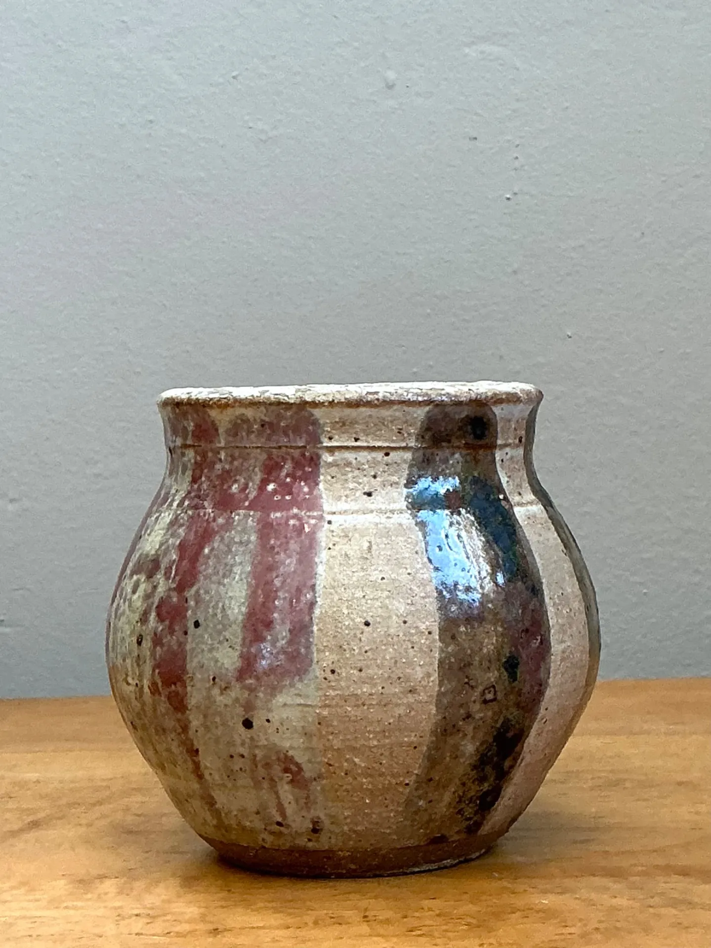Vintage Striped Studio Pottery Vase — additional photo 4