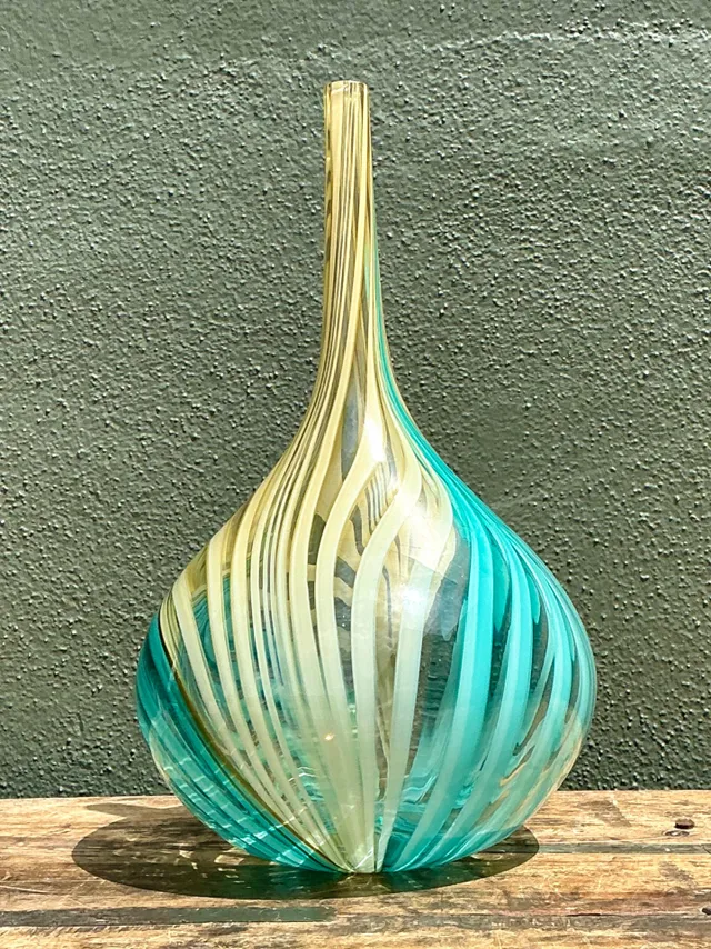 Vintage Glass Swirl Vase After Murano — additional photo 5