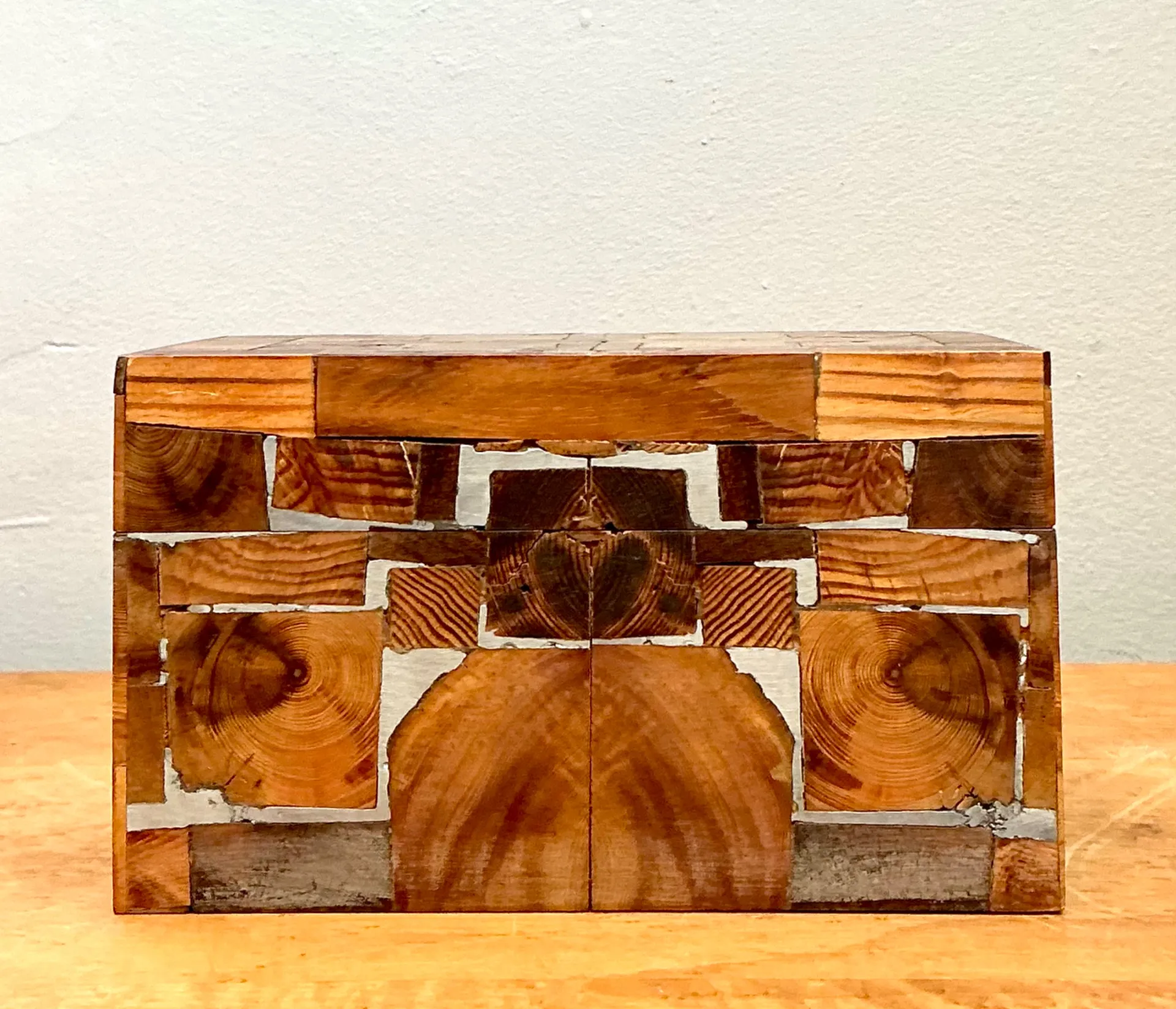 Vintage Wood Mosaic Box — additional photo 4