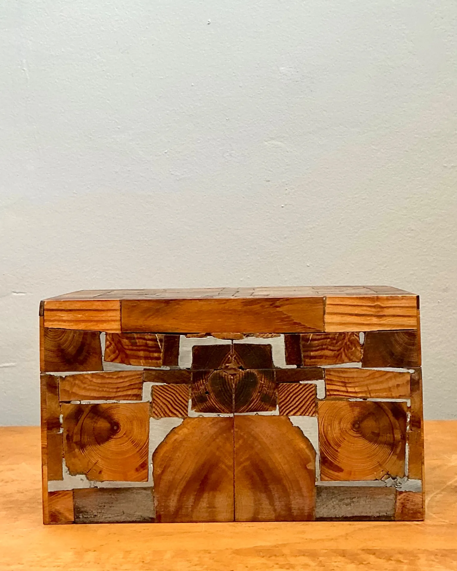 Vintage Wood Mosaic Box — additional photo 2
