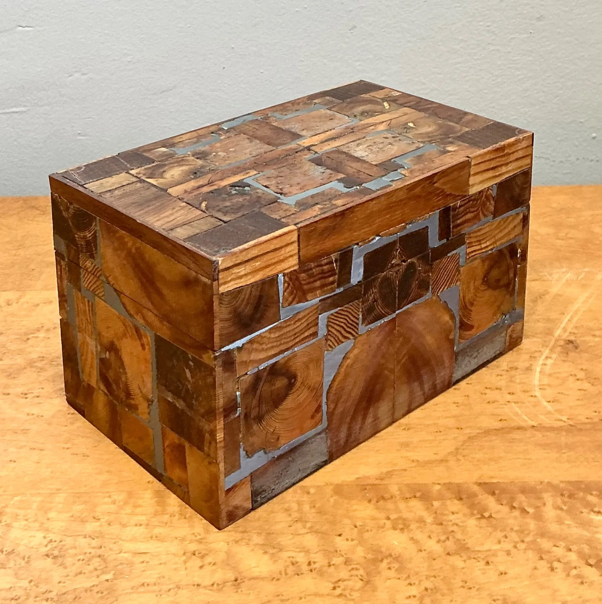 Vintage Wood Mosaic Box — additional photo 5