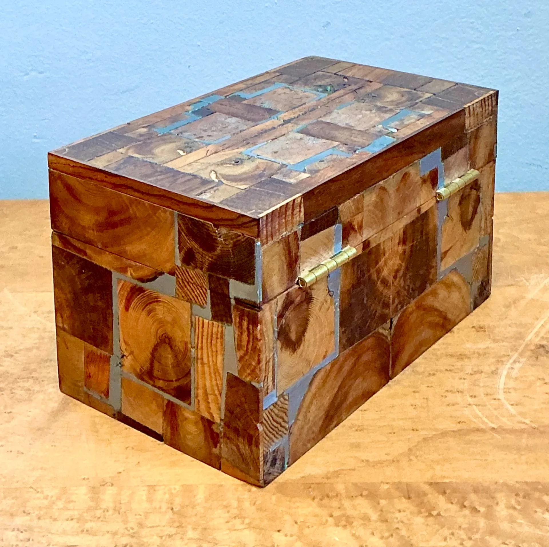 Vintage Wood Mosaic Box — additional photo 6