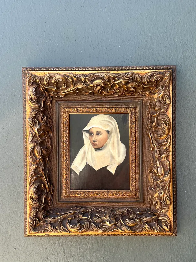Vintage Framed Portrait Painting of a Woman — additional photo 5