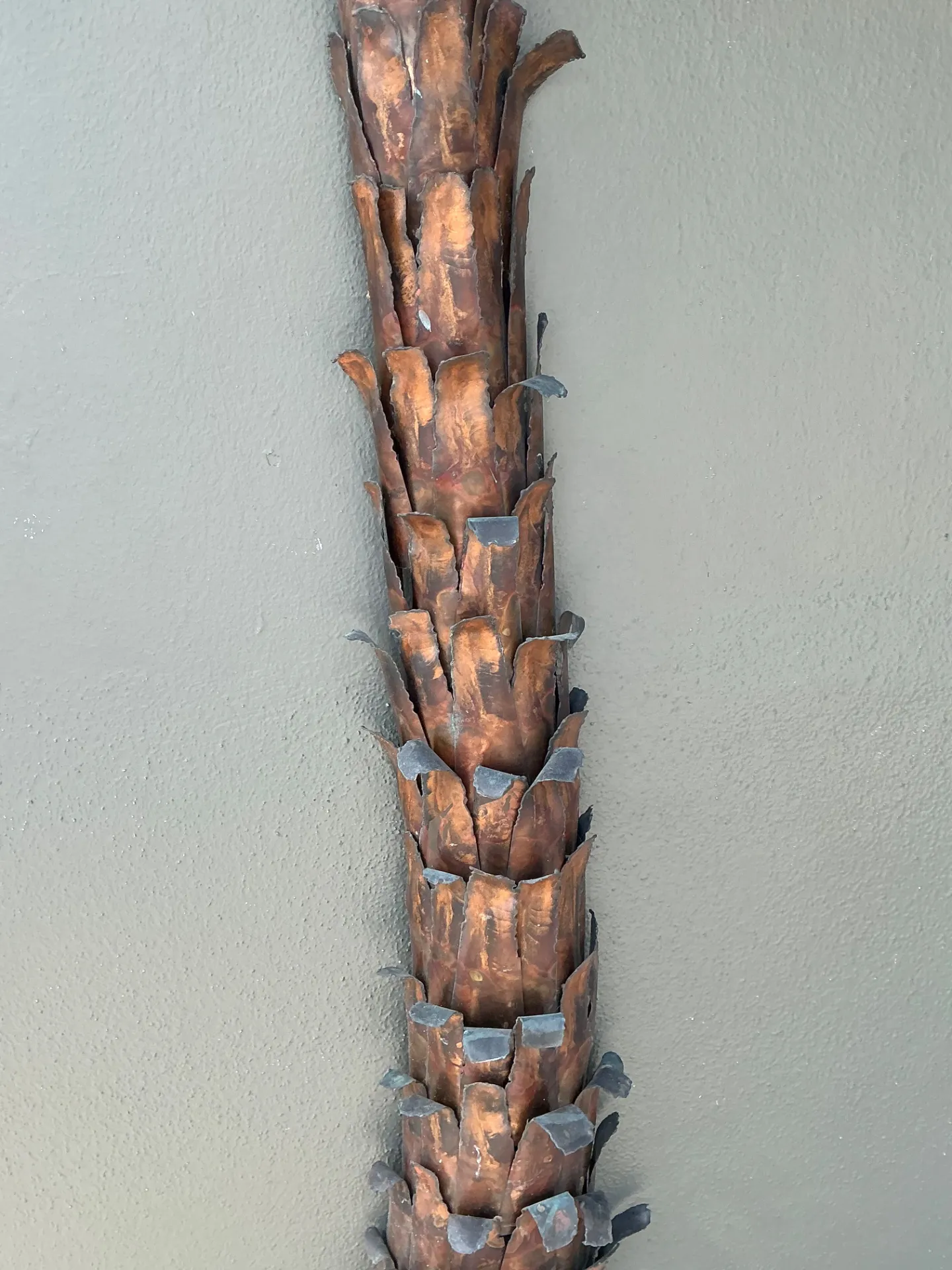 Vintage Metal Palm Tree Wall Sculpture — additional photo 7