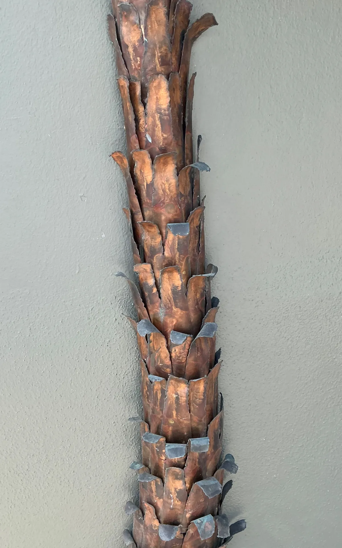 Vintage Metal Palm Tree Wall Sculpture — additional photo 7