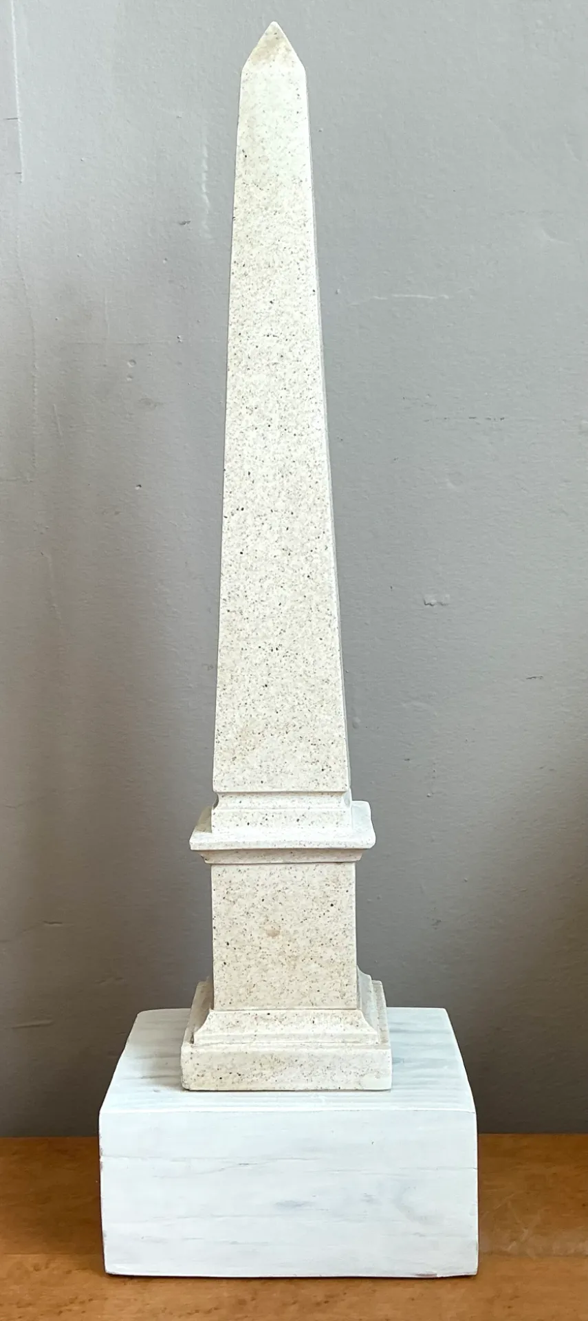 Vintage Stone and Wood Obelisk — additional photo 1