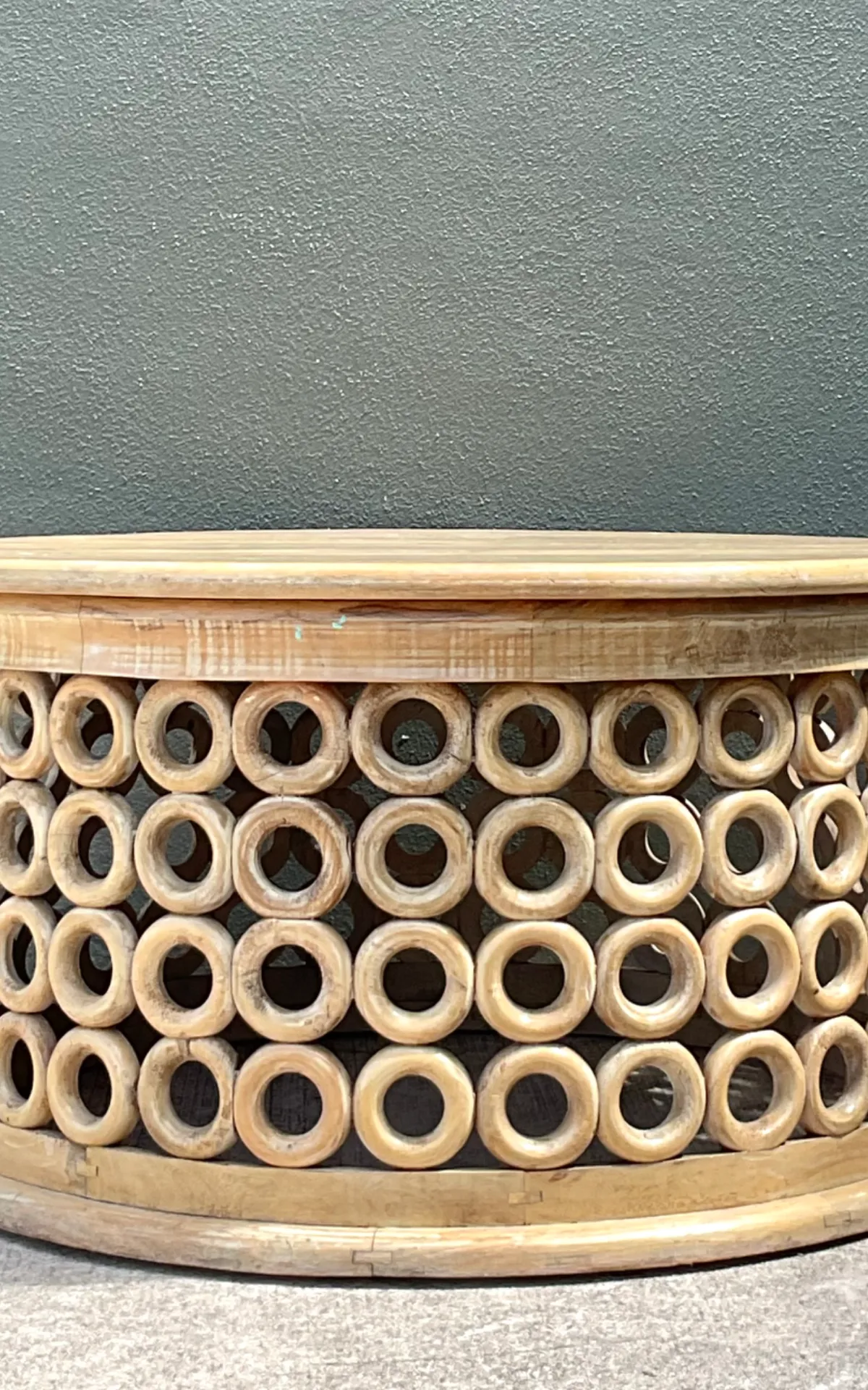 Vintage Wooden Openwork Coffee Table — additional photo 5