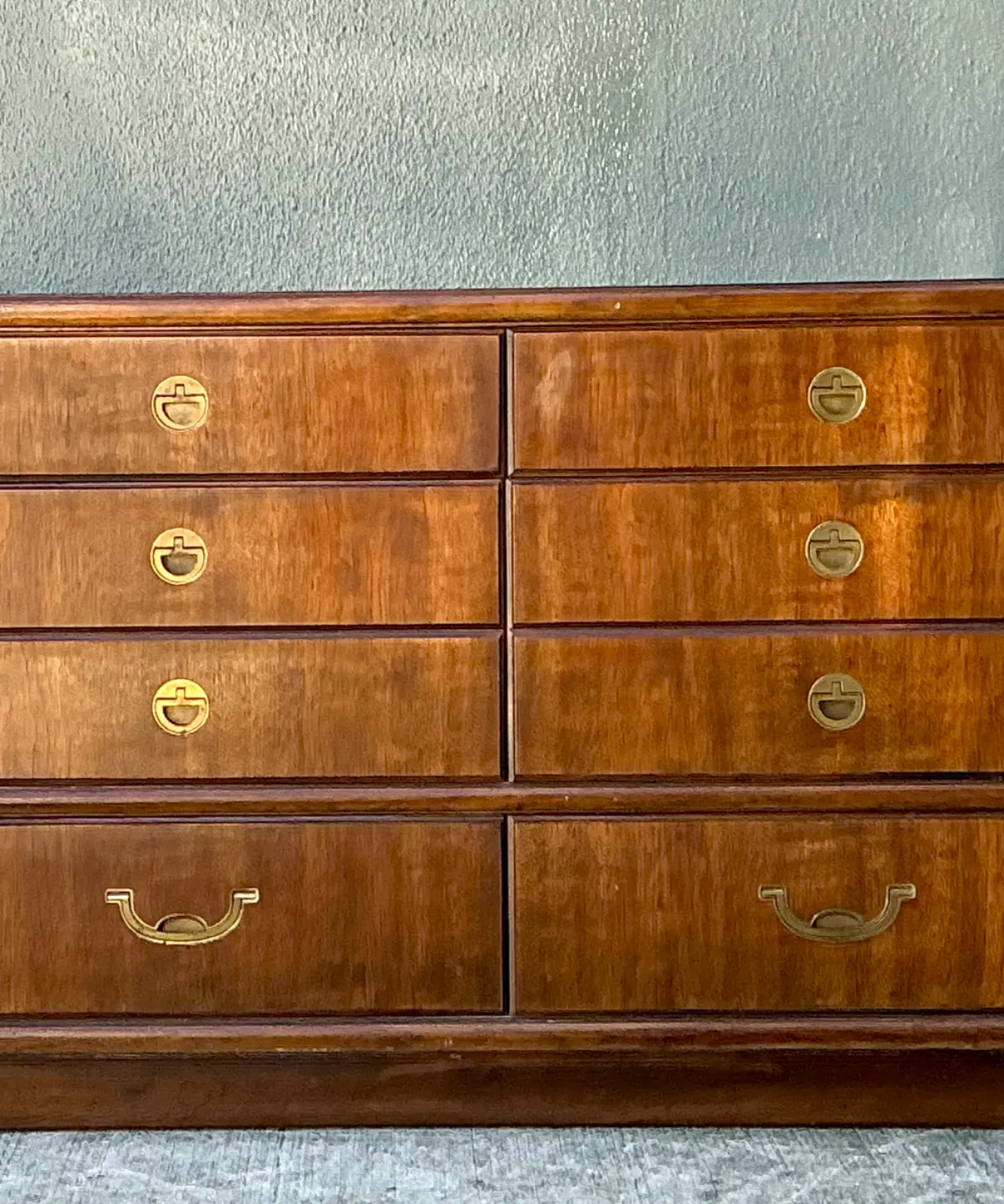 Vintage Drexel Wood and Metal Campaign Dresser — additional photo 7