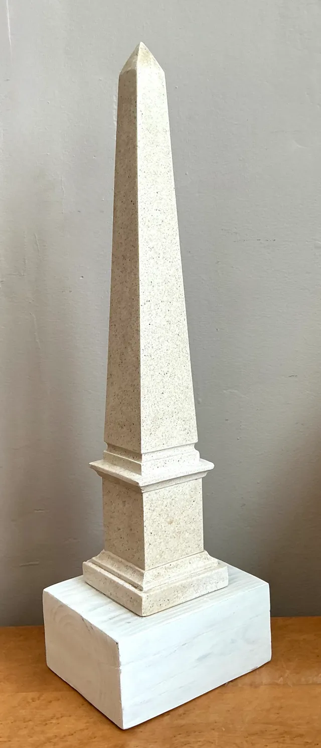 Vintage Stone and Wood Obelisk — additional photo 3