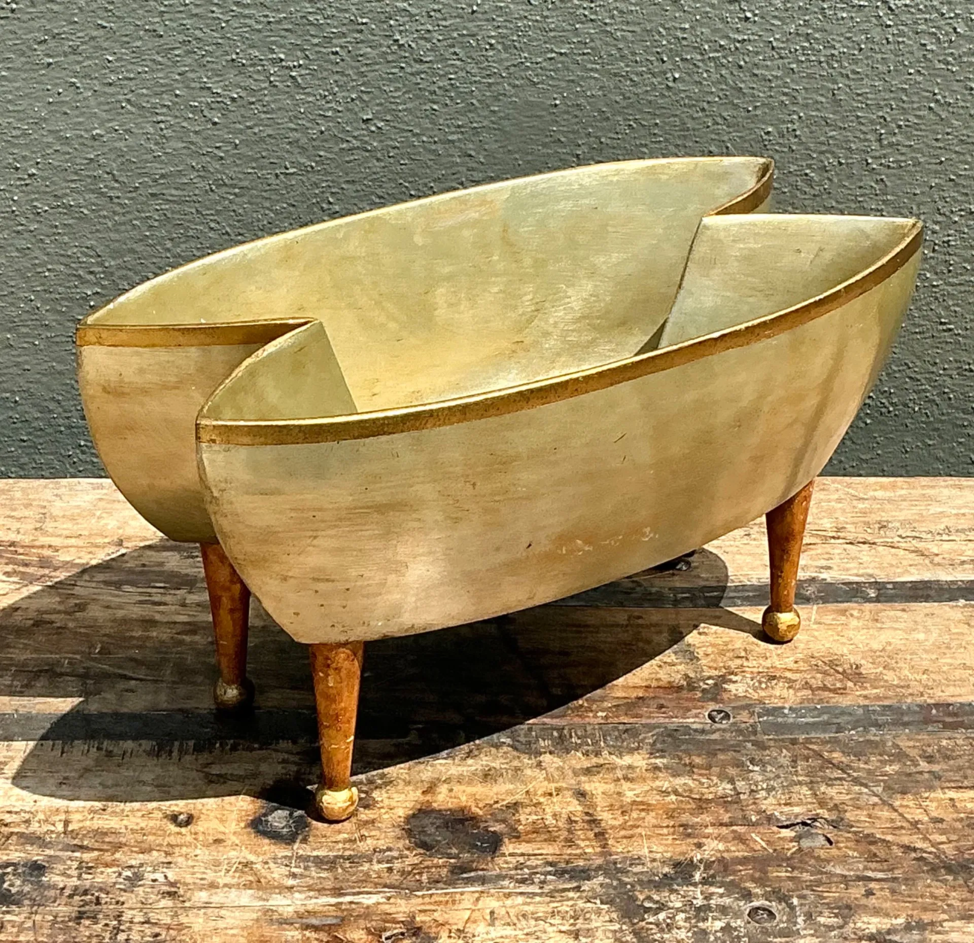 Vintage Footed Decorative Bowl — additional photo 4