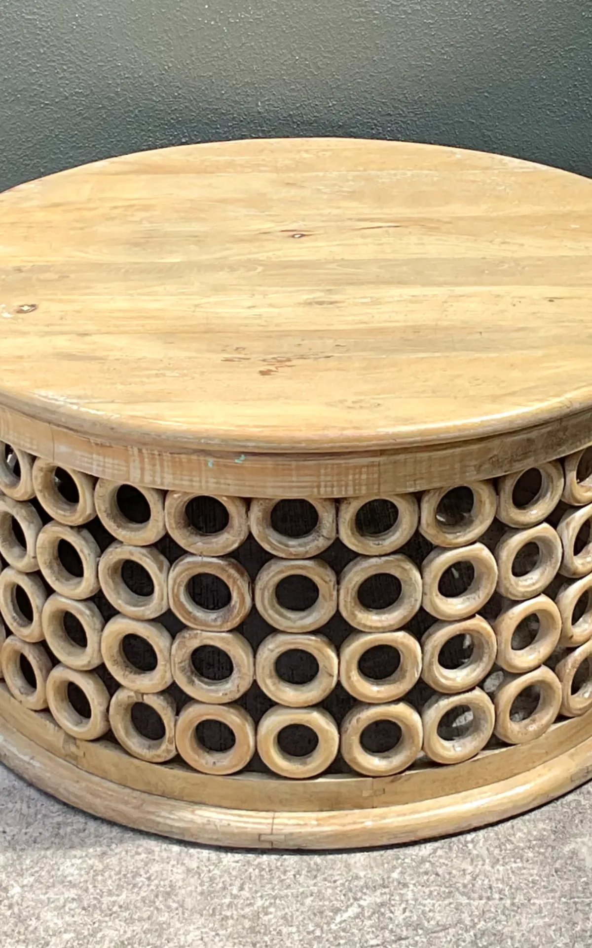 Vintage Wooden Openwork Coffee Table — additional photo 7