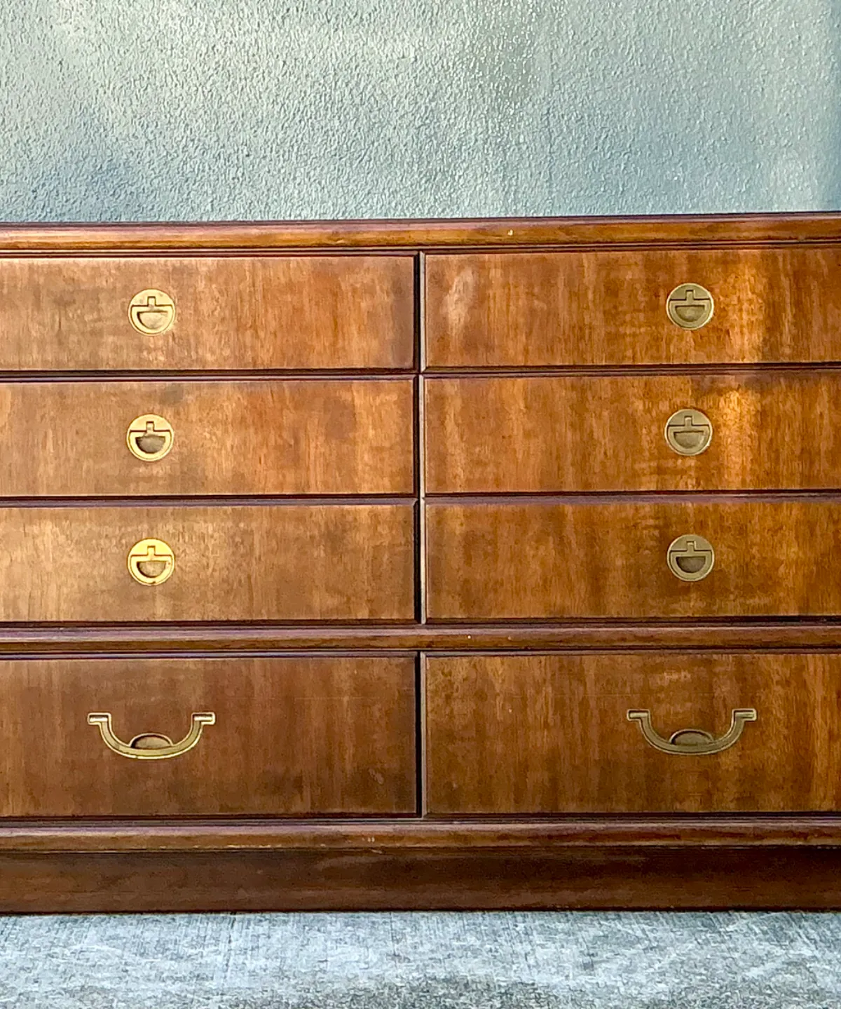 Vintage Drexel Wood and Metal Campaign Dresser — additional photo 8