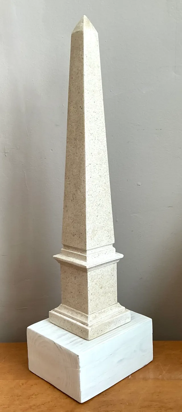 Vintage Stone and Wood Obelisk — additional photo 4
