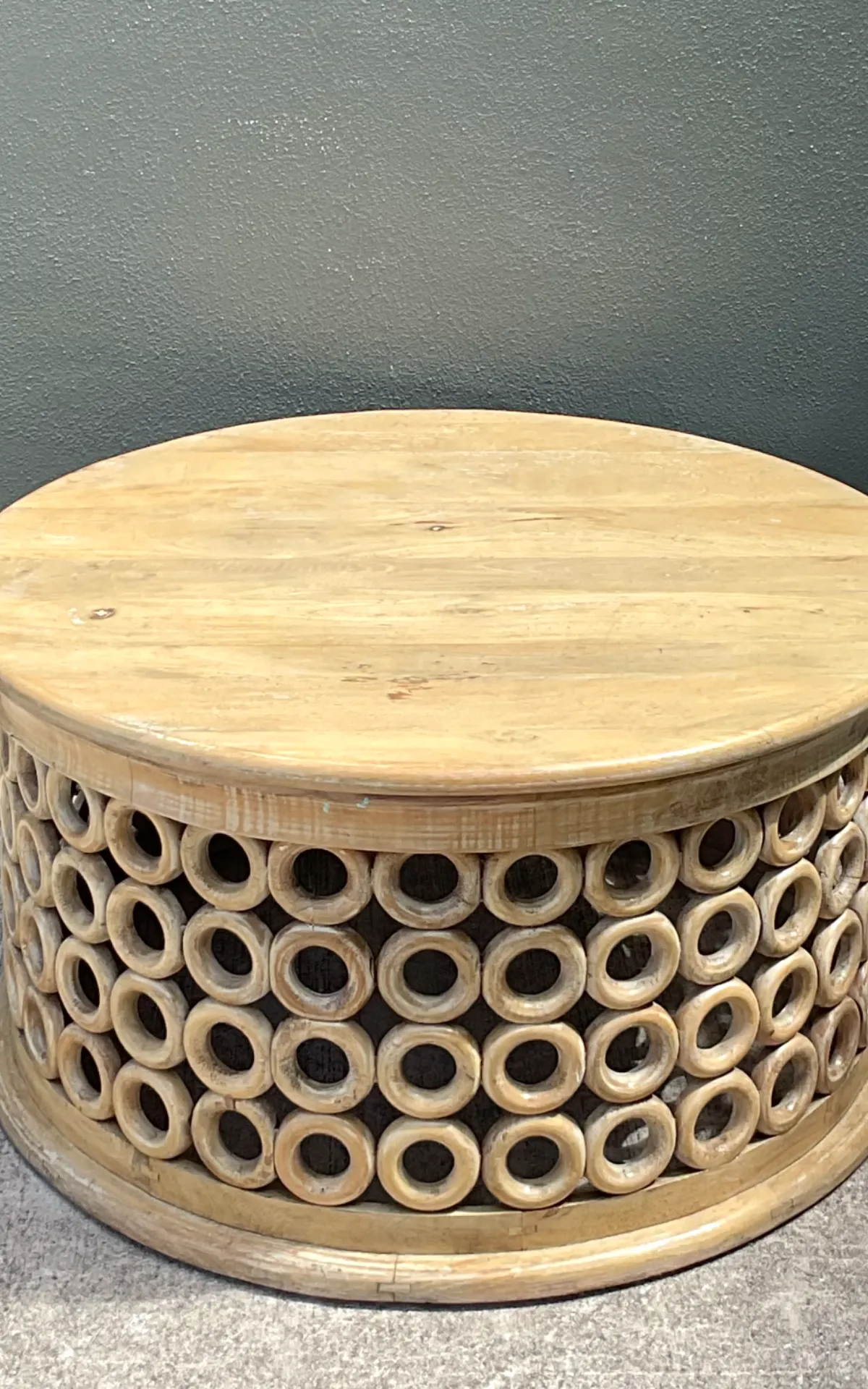 Vintage Wooden Openwork Coffee Table — additional photo 3
