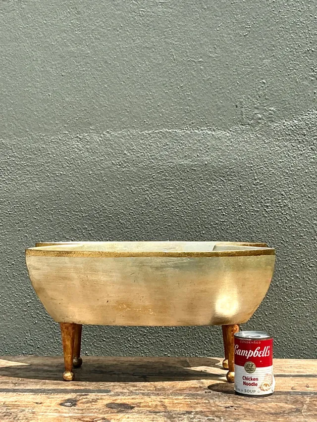 Vintage Footed Decorative Bowl — additional photo 2