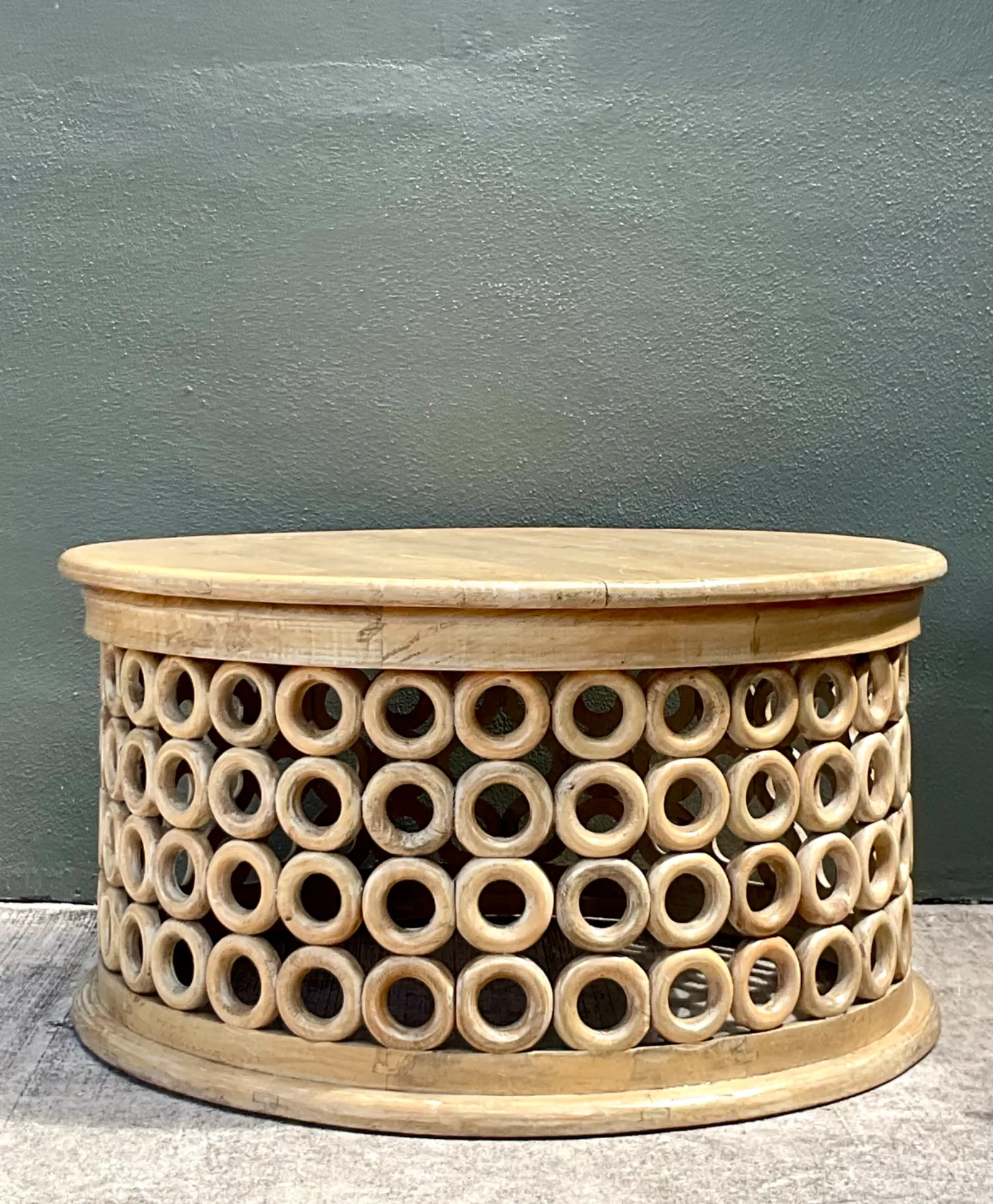 Vintage Wooden Openwork Coffee Table — additional photo 2