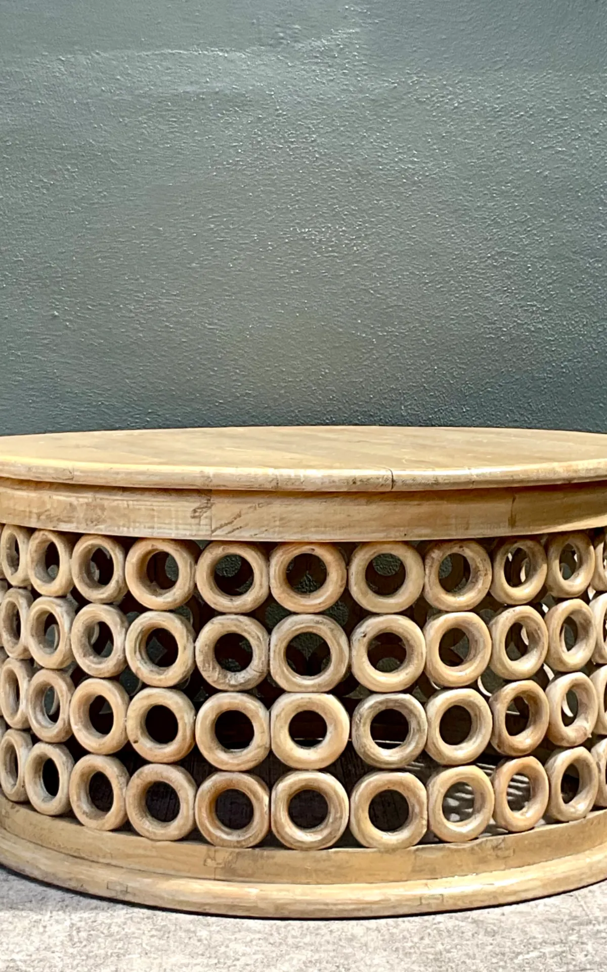 Vintage Wooden Openwork Coffee Table — additional photo 2