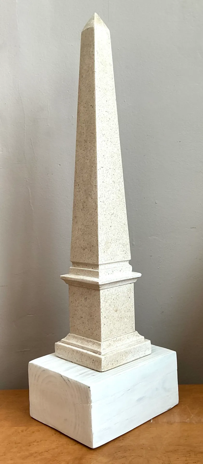 Vintage Stone and Wood Obelisk — additional photo 6