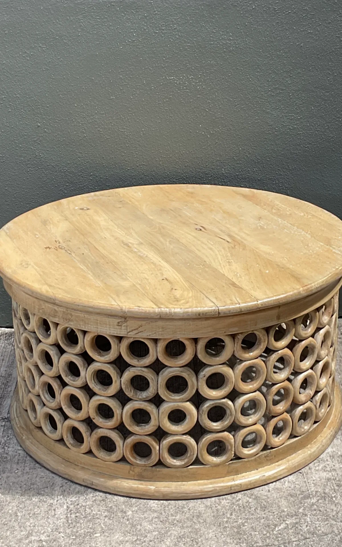 Vintage Wooden Openwork Coffee Table — additional photo 4