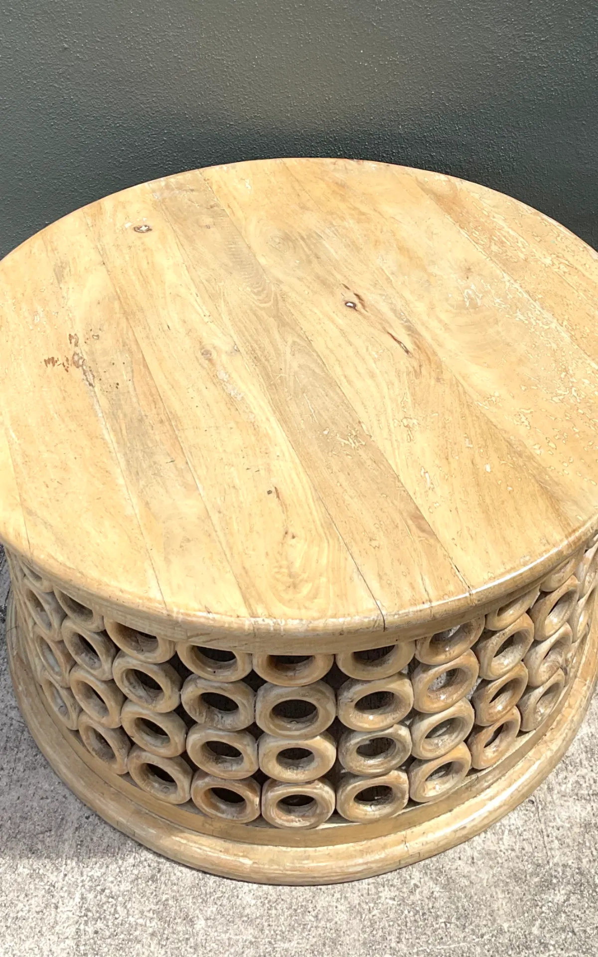 Vintage Wooden Openwork Coffee Table — additional photo 6