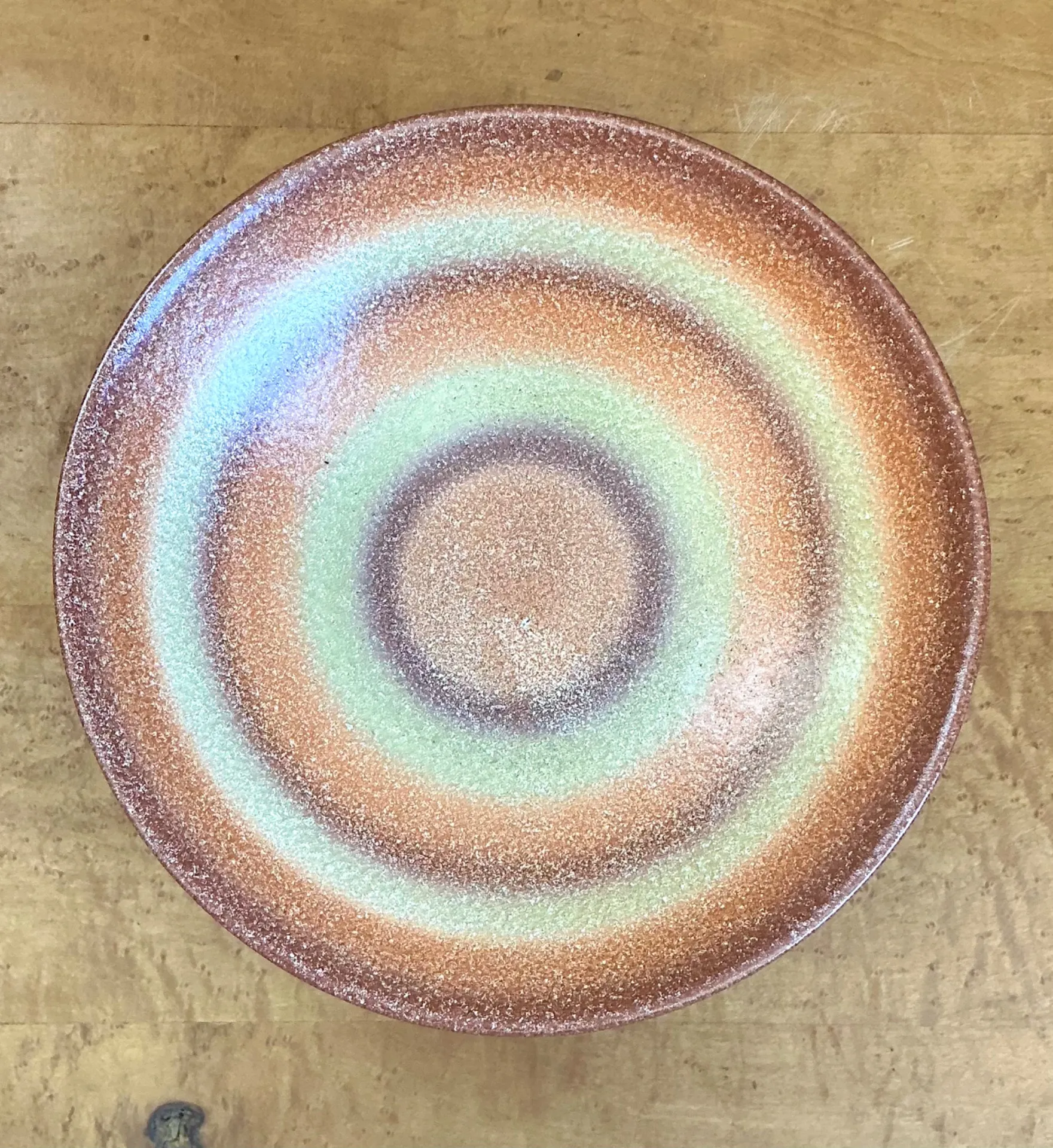 Vintage MCM Textured Ceramic Bowl — additional photo 7