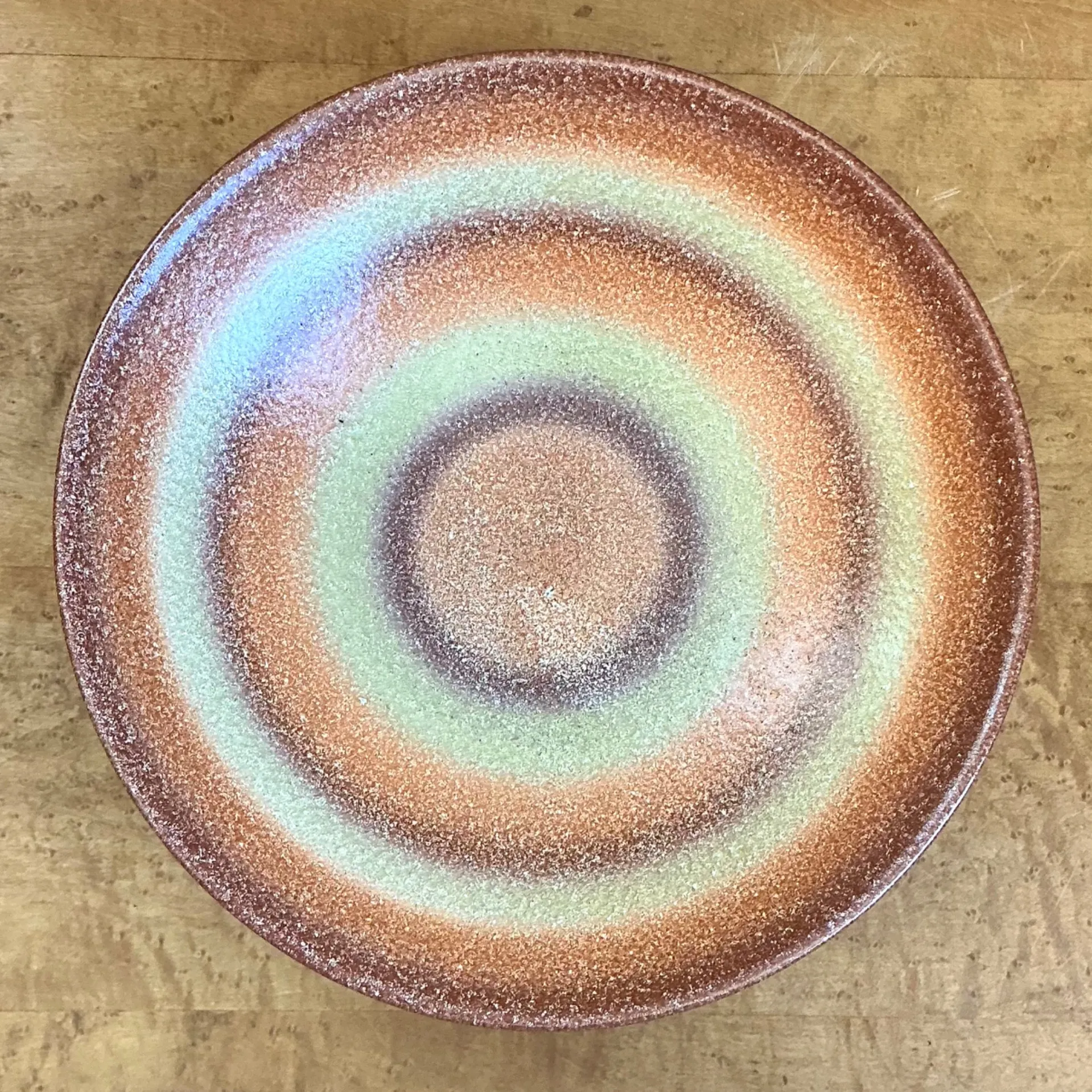 Vintage MCM Textured Ceramic Bowl — additional photo 2