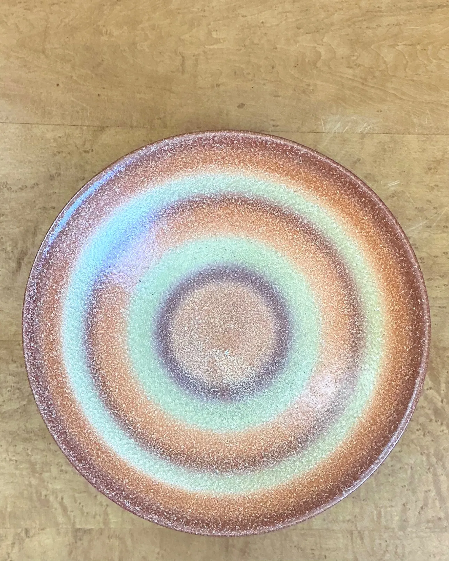Vintage MCM Textured Ceramic Bowl — additional photo 4