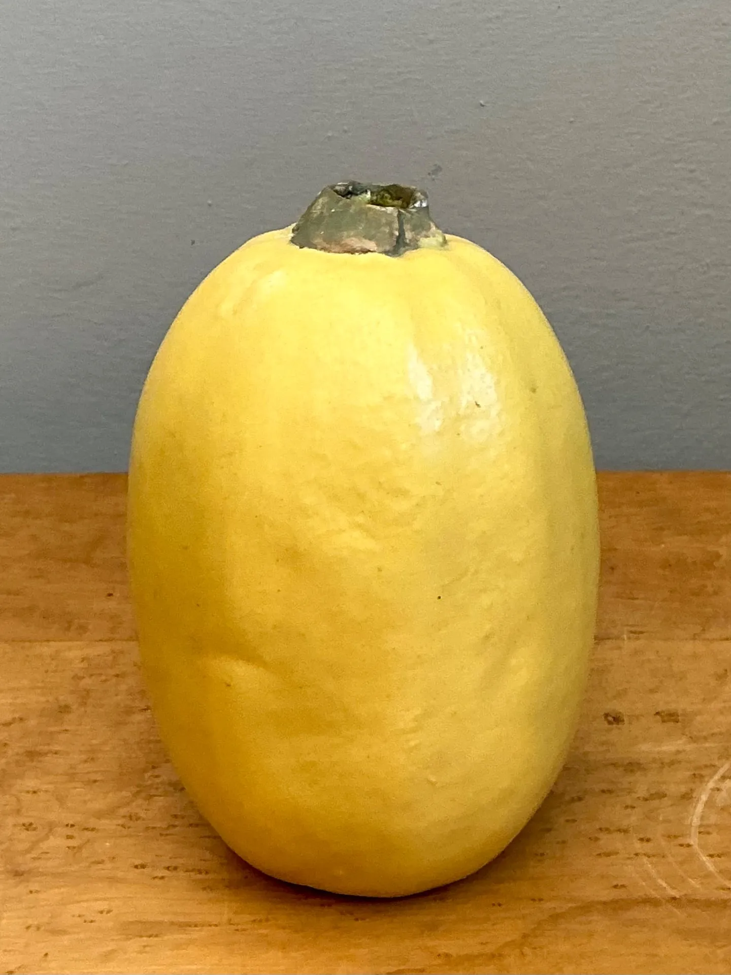 Vintage Yellow Earthenware Gourd — additional photo 6