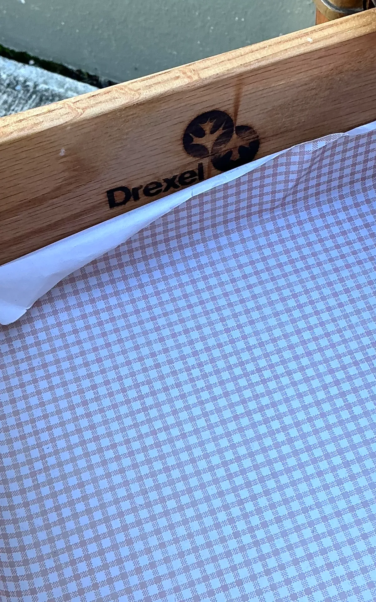 Vintage Drexel Wood and Metal Campaign Dresser — additional photo 4