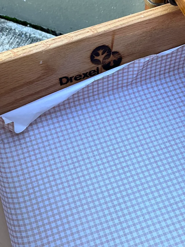 Vintage Drexel Wood and Metal Campaign Dresser — additional photo 4