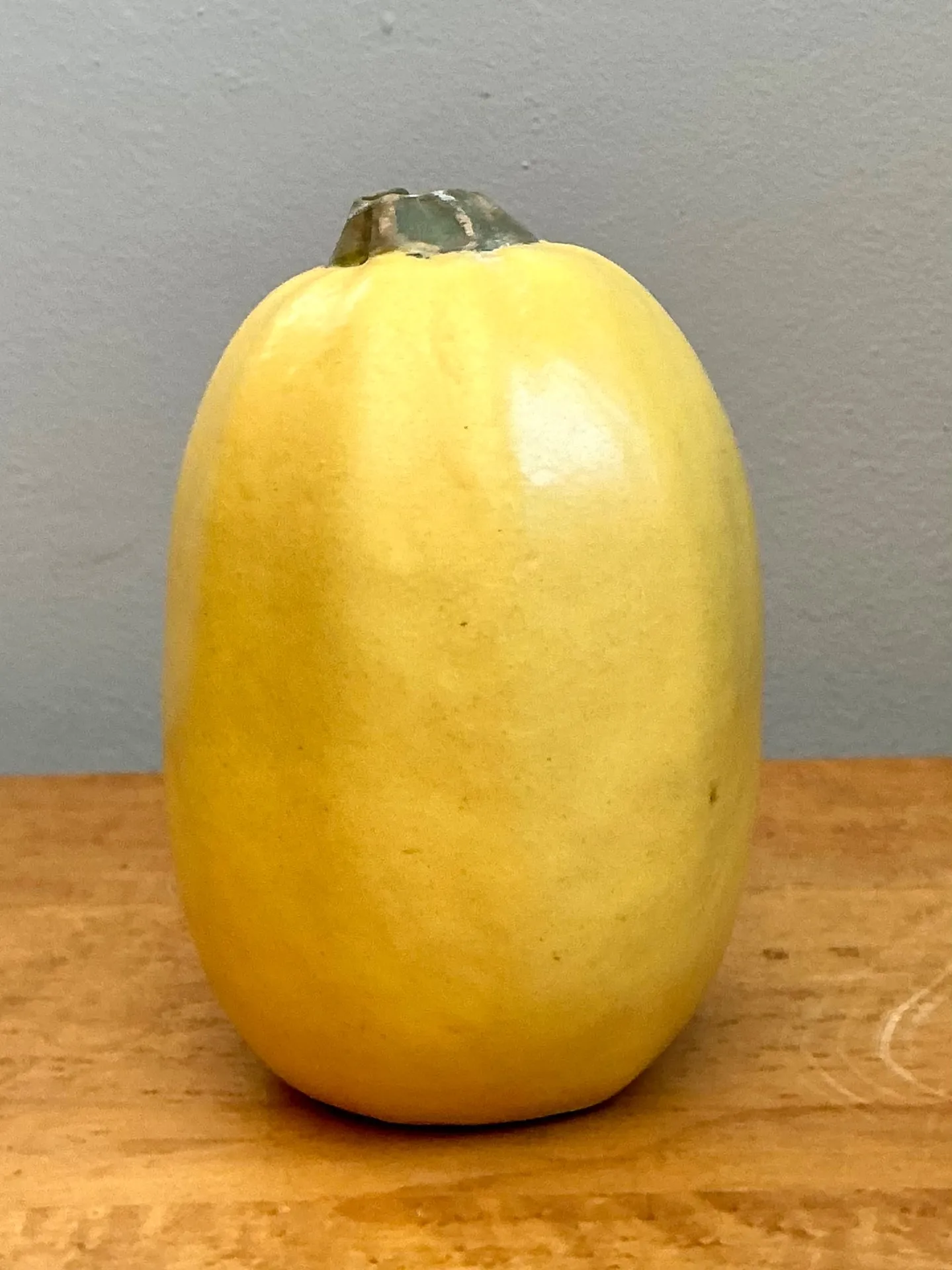 Vintage Yellow Earthenware Gourd — additional photo 4
