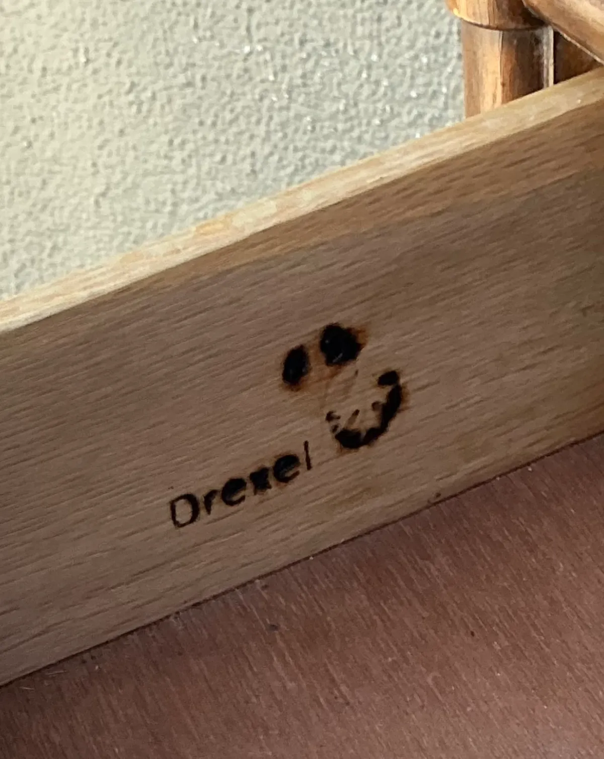 Vintage Drexel Wood and Metal Campaign Tall Cabinet — additional photo 4