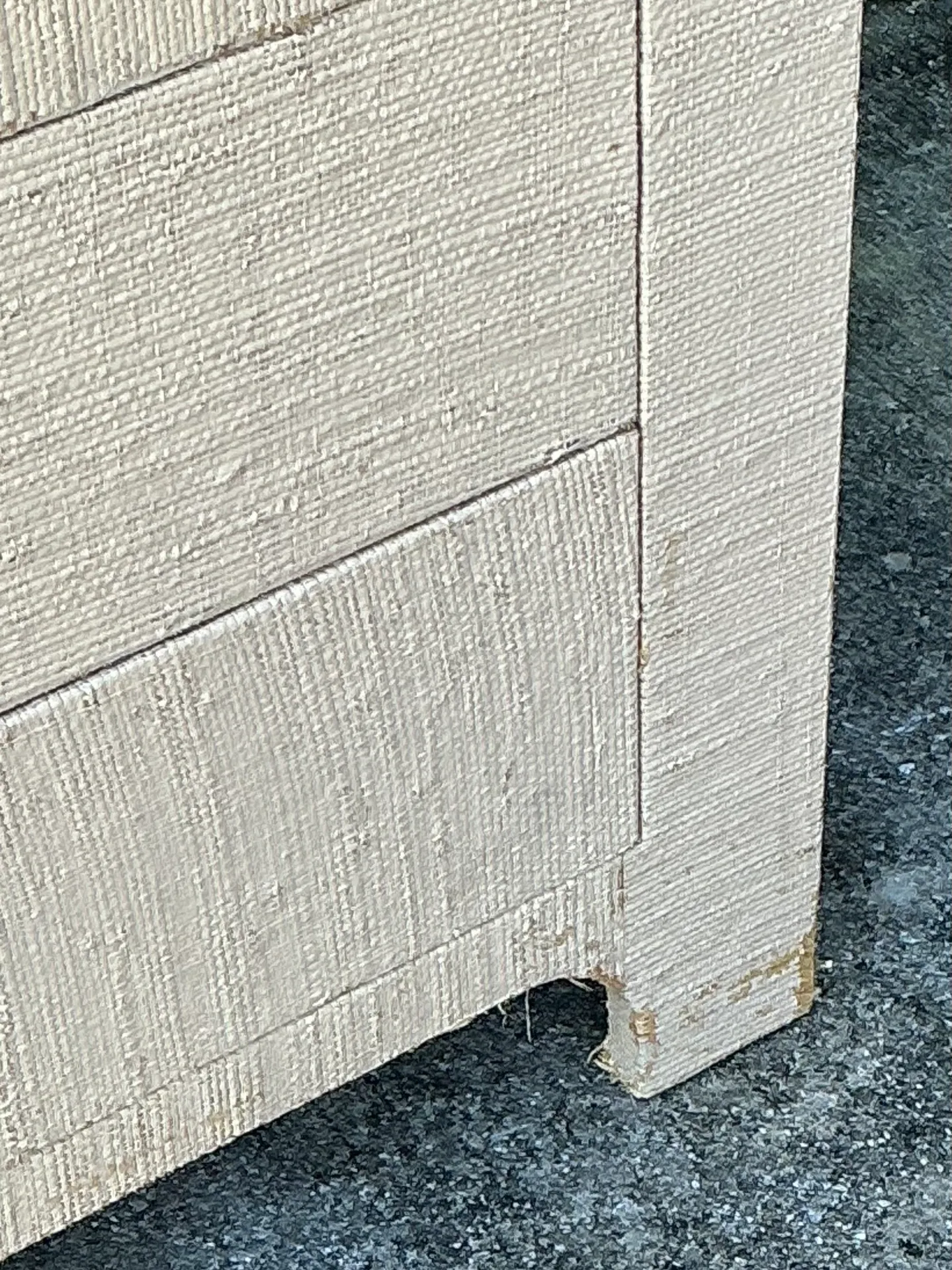 Vintage Grasscloth and Lucite Dresser — additional photo 1