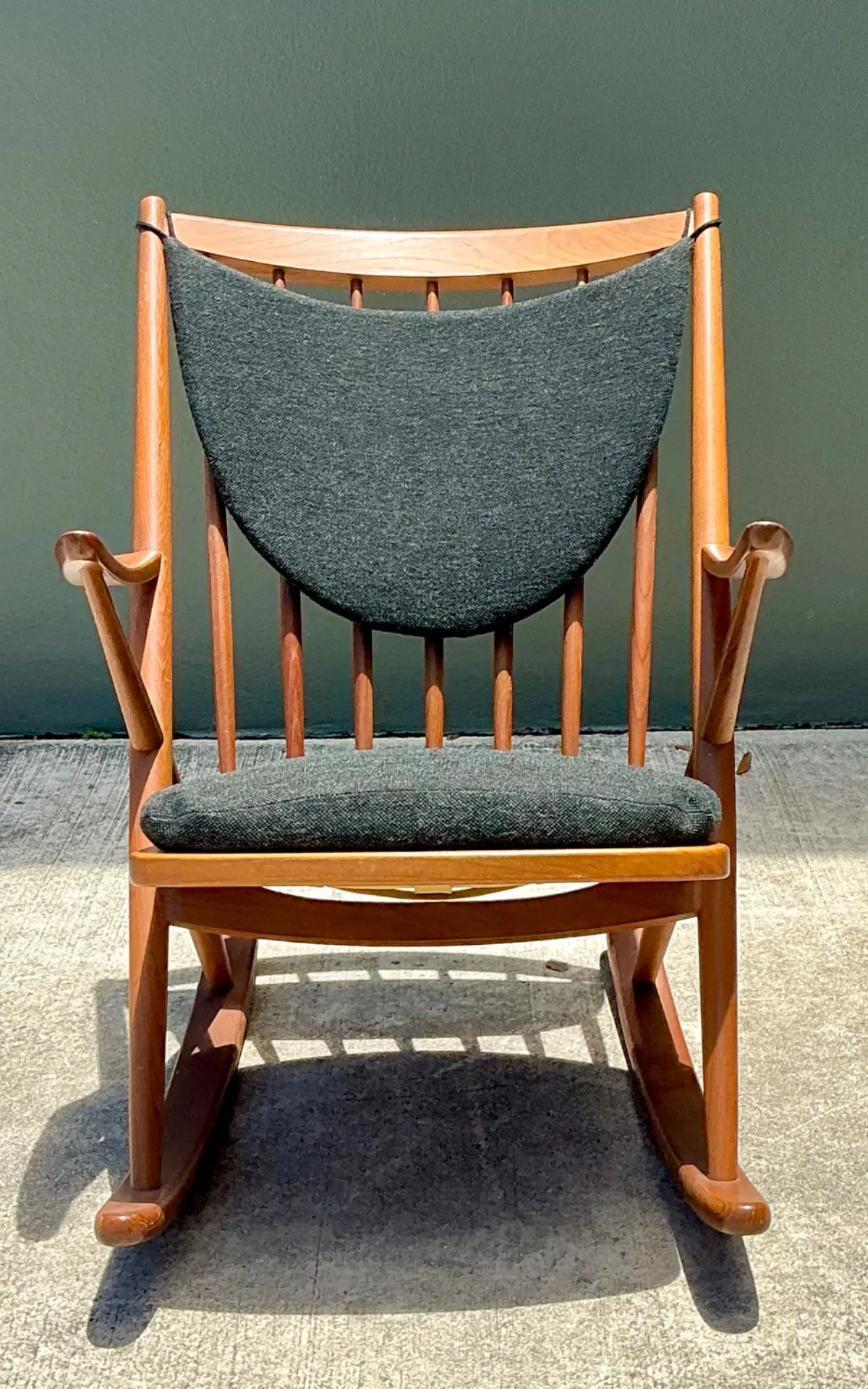 Vintage Danish Frank Reenskaug For Bramin Teak Rocking Chair — additional photo 6