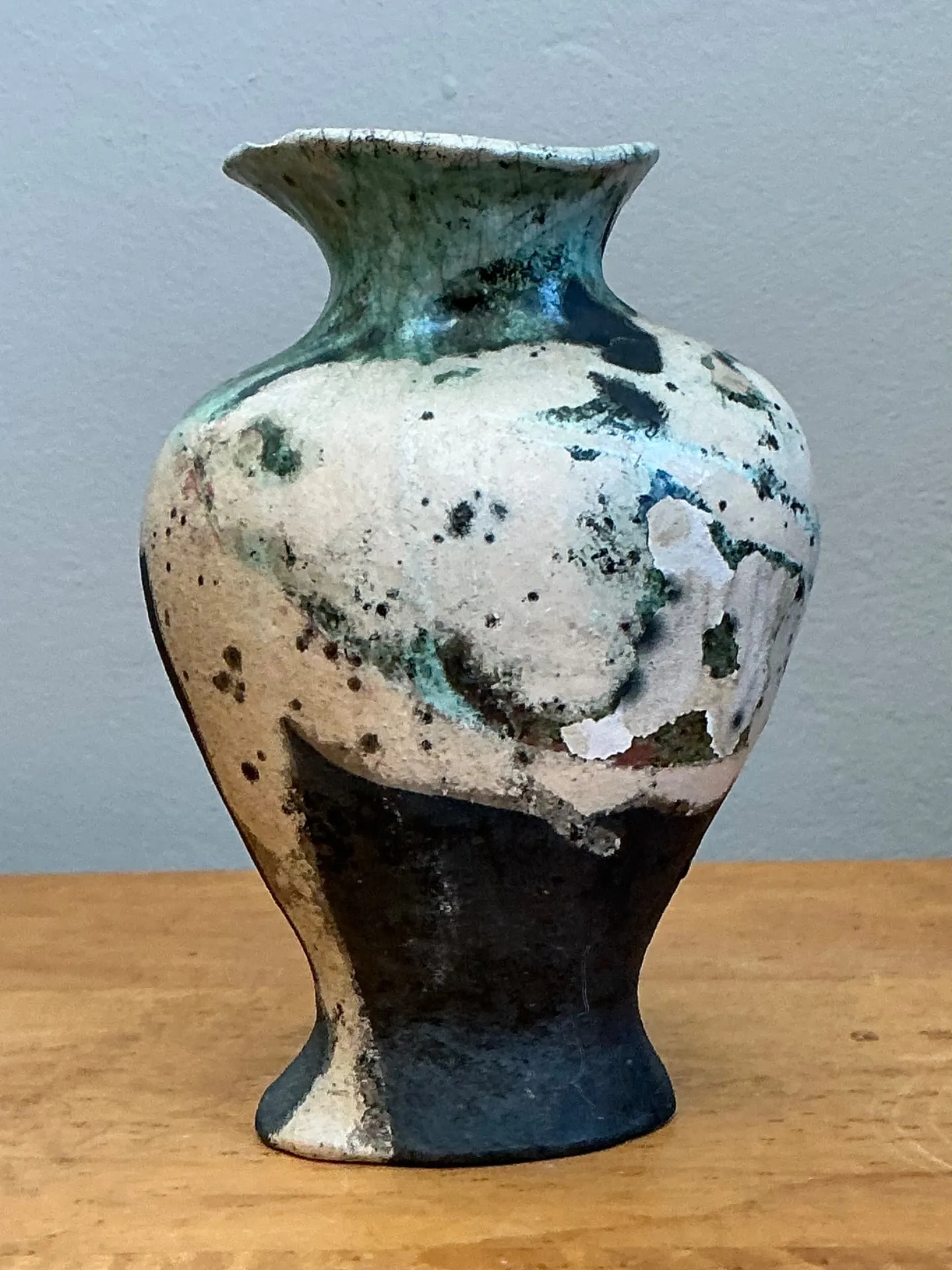Vintage Abstract Glazed Ceramic Vase — additional photo 2