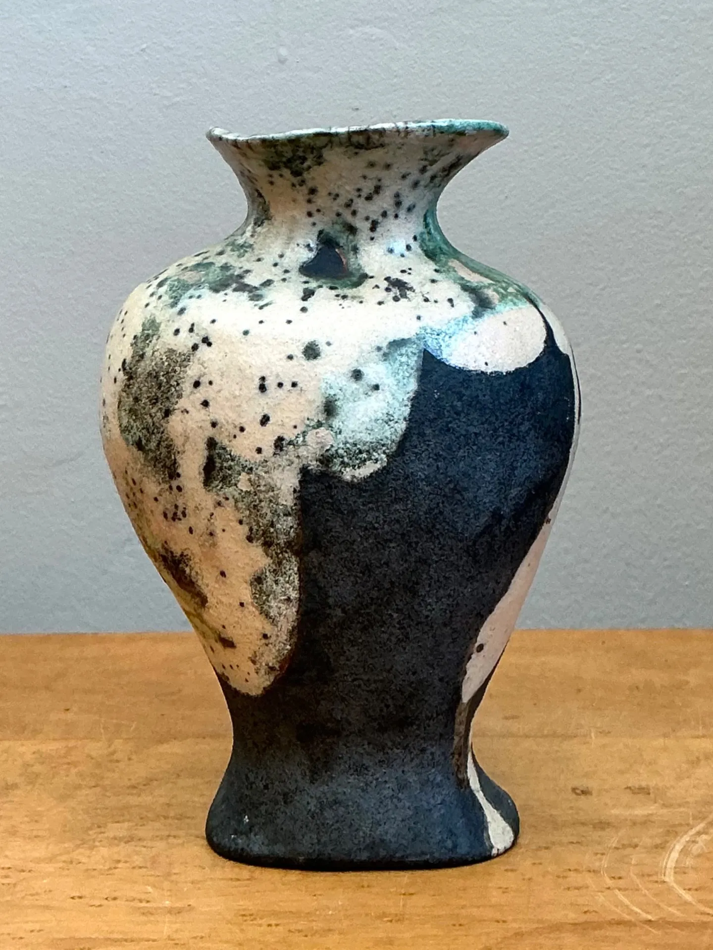 Vintage Abstract Glazed Ceramic Vase — additional photo 5