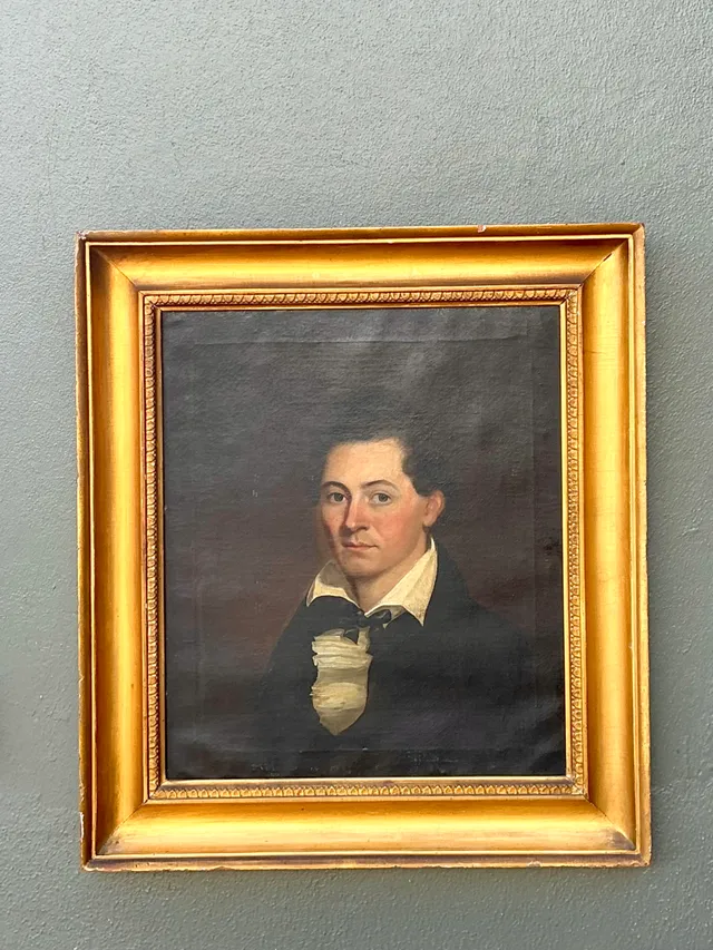 19th Century Framed Oil Portrait Painting Of Gentleman — additional photo 8