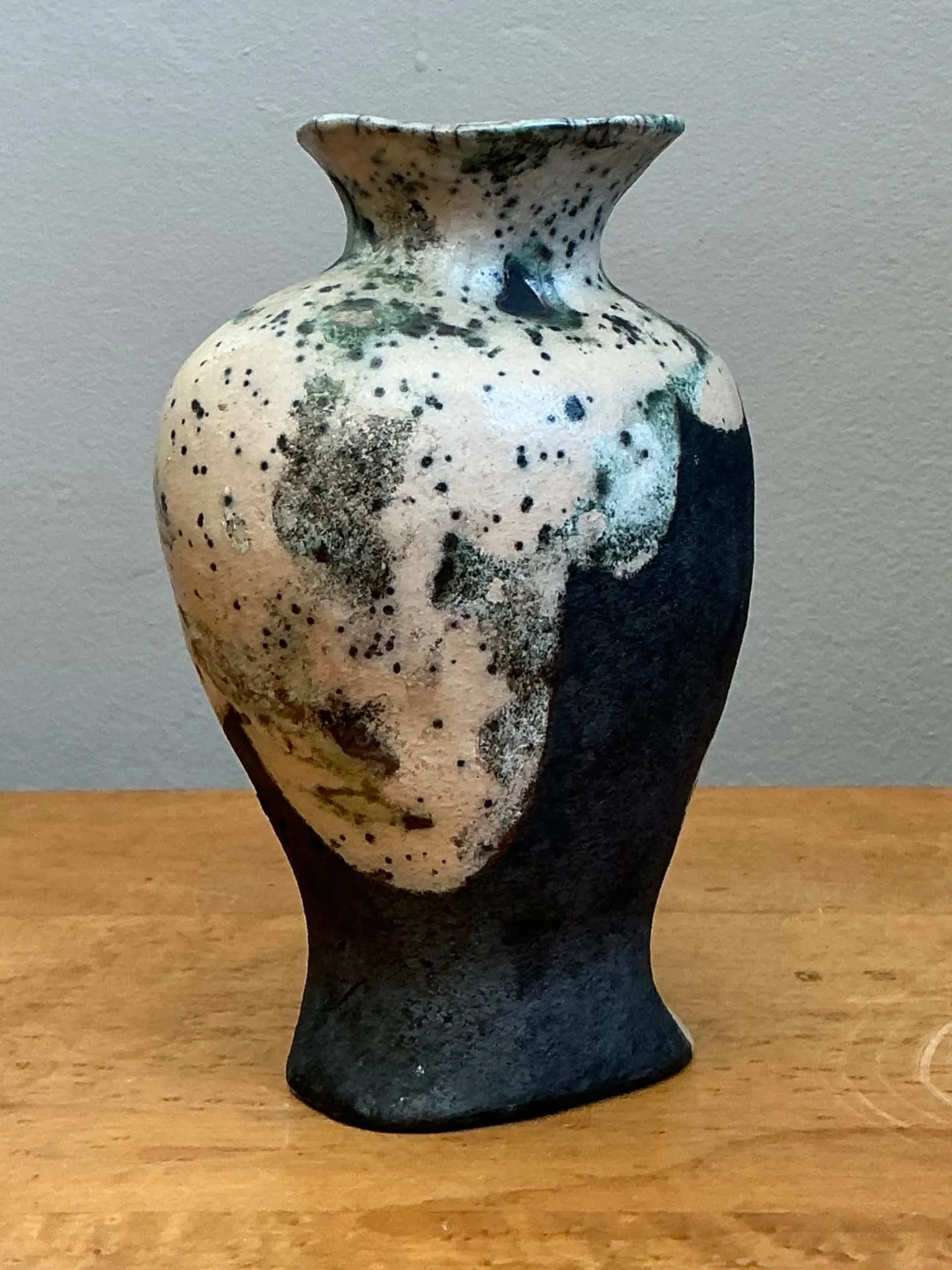 Vintage Abstract Glazed Ceramic Vase — additional photo 1