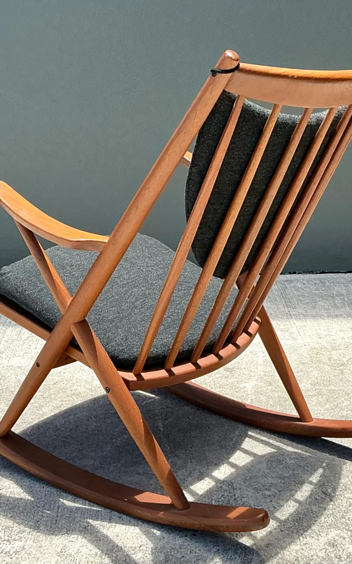 Vintage Danish Frank Reenskaug For Bramin Teak Rocking Chair — additional photo 7