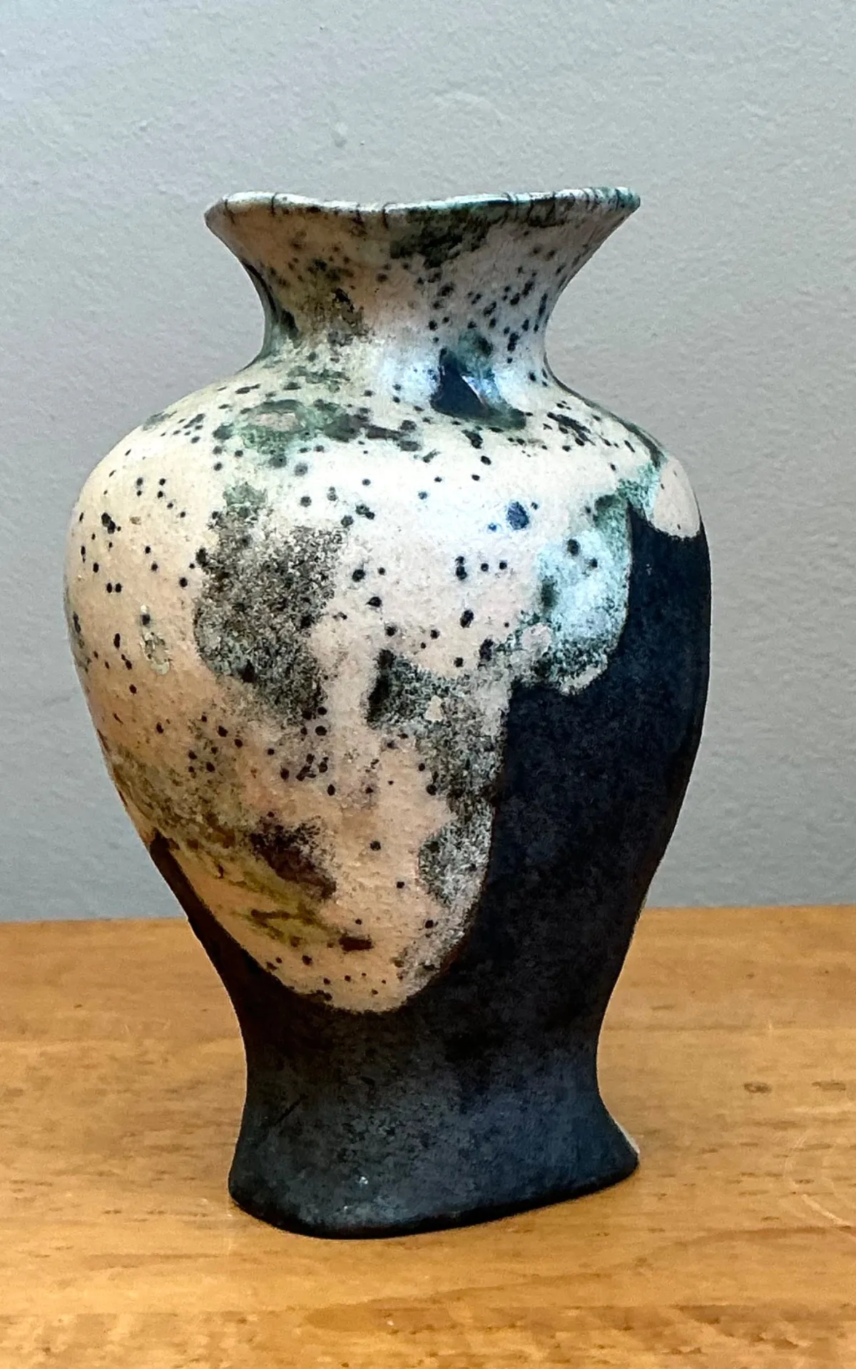 Vintage Abstract Glazed Ceramic Vase — additional photo 3