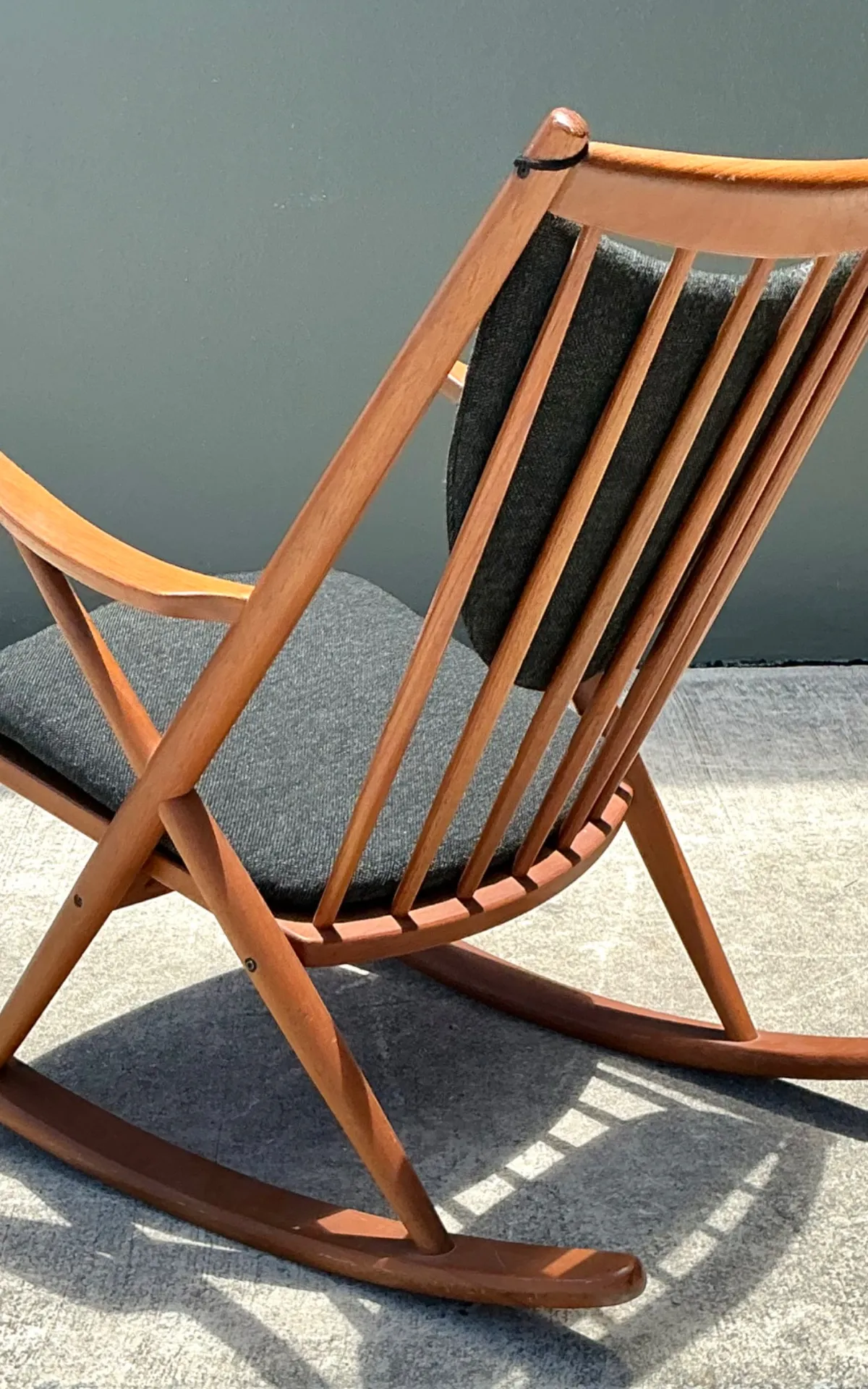 Vintage Danish Frank Reenskaug For Bramin Teak Rocking Chair — additional photo 3