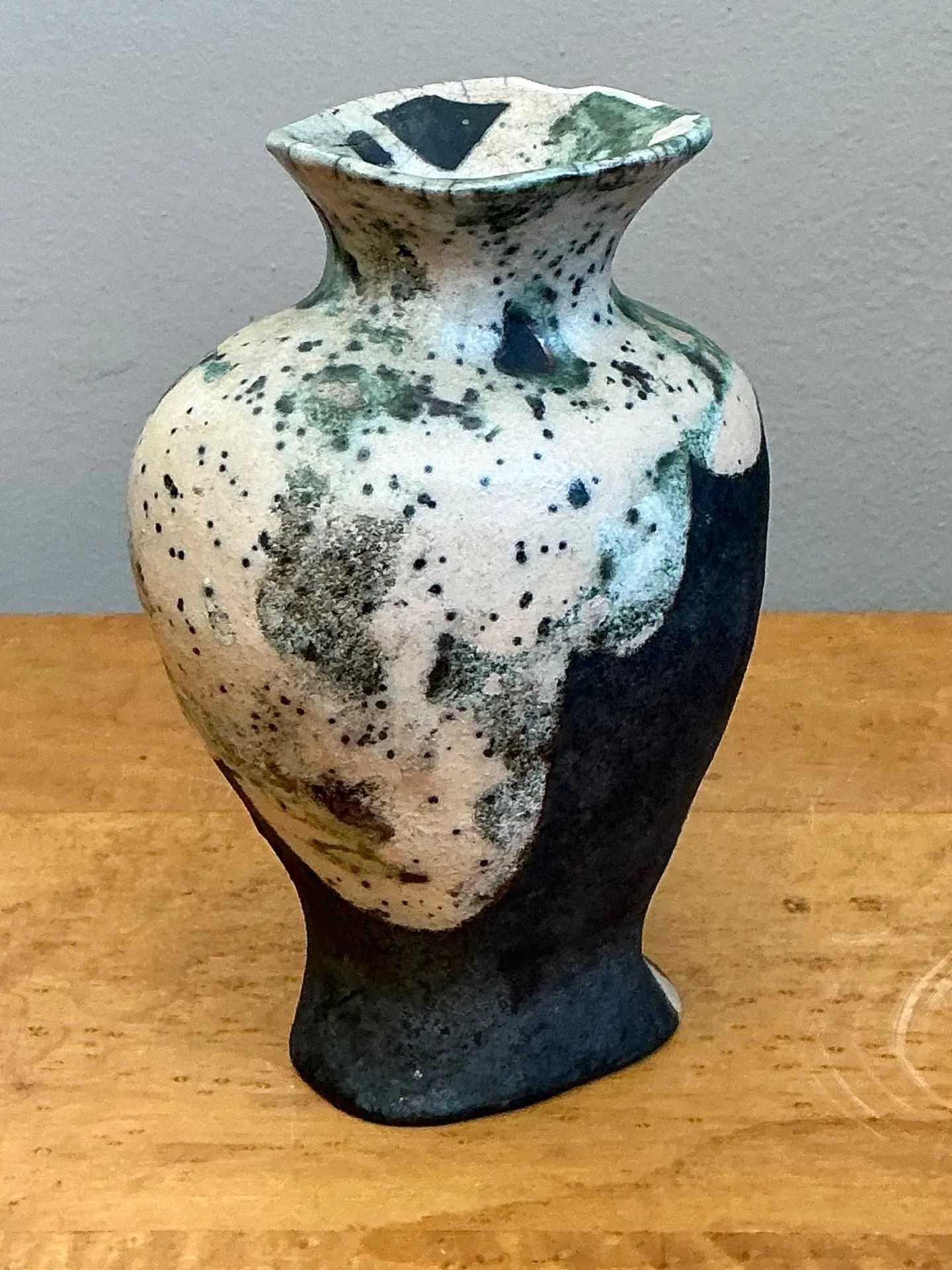 Vintage Abstract Glazed Ceramic Vase — additional photo 8