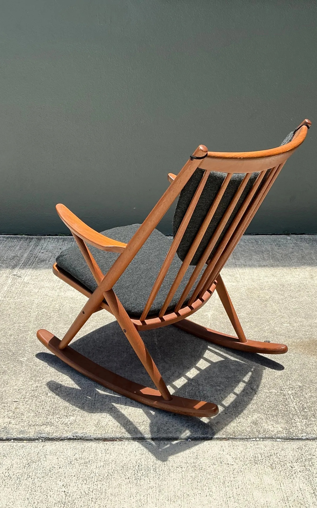 Vintage Danish Frank Reenskaug For Bramin Teak Rocking Chair — additional photo 1