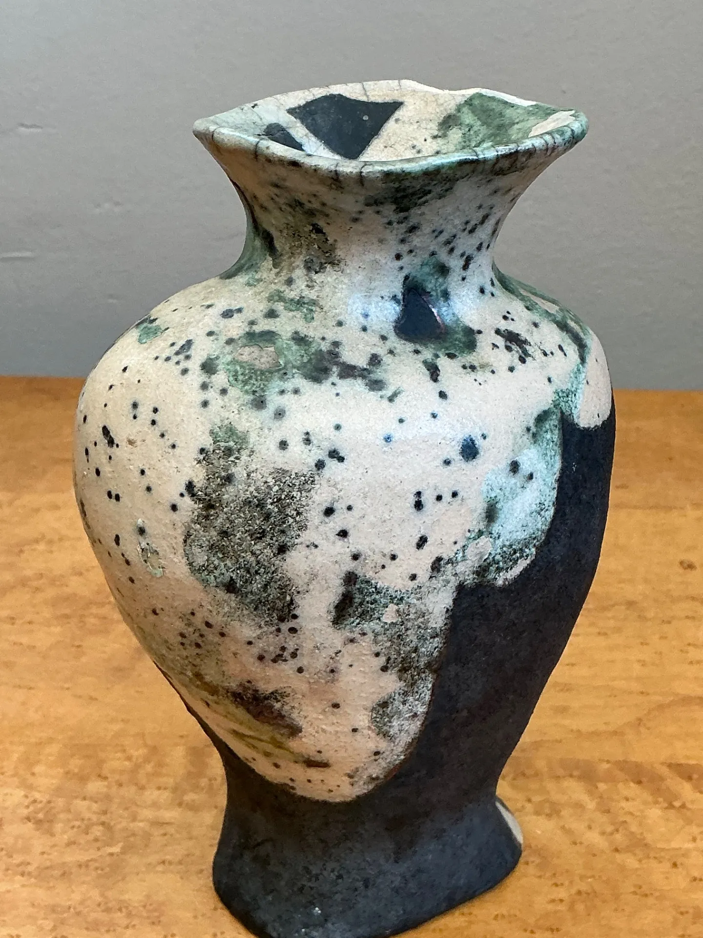 Vintage Abstract Glazed Ceramic Vase — additional photo 4