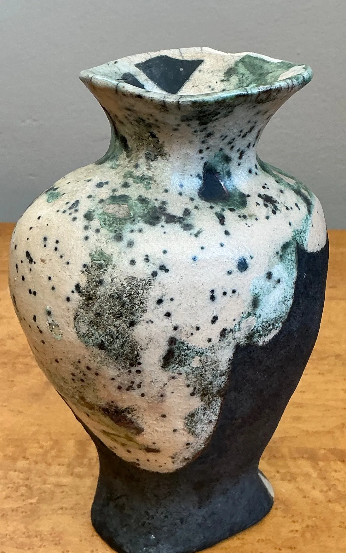 Vintage Abstract Glazed Ceramic Vase — additional photo 4