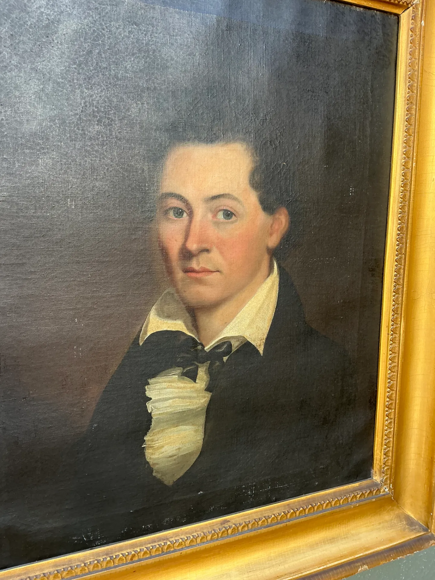 19th Century Framed Oil Portrait Painting Of Gentleman — additional photo 6