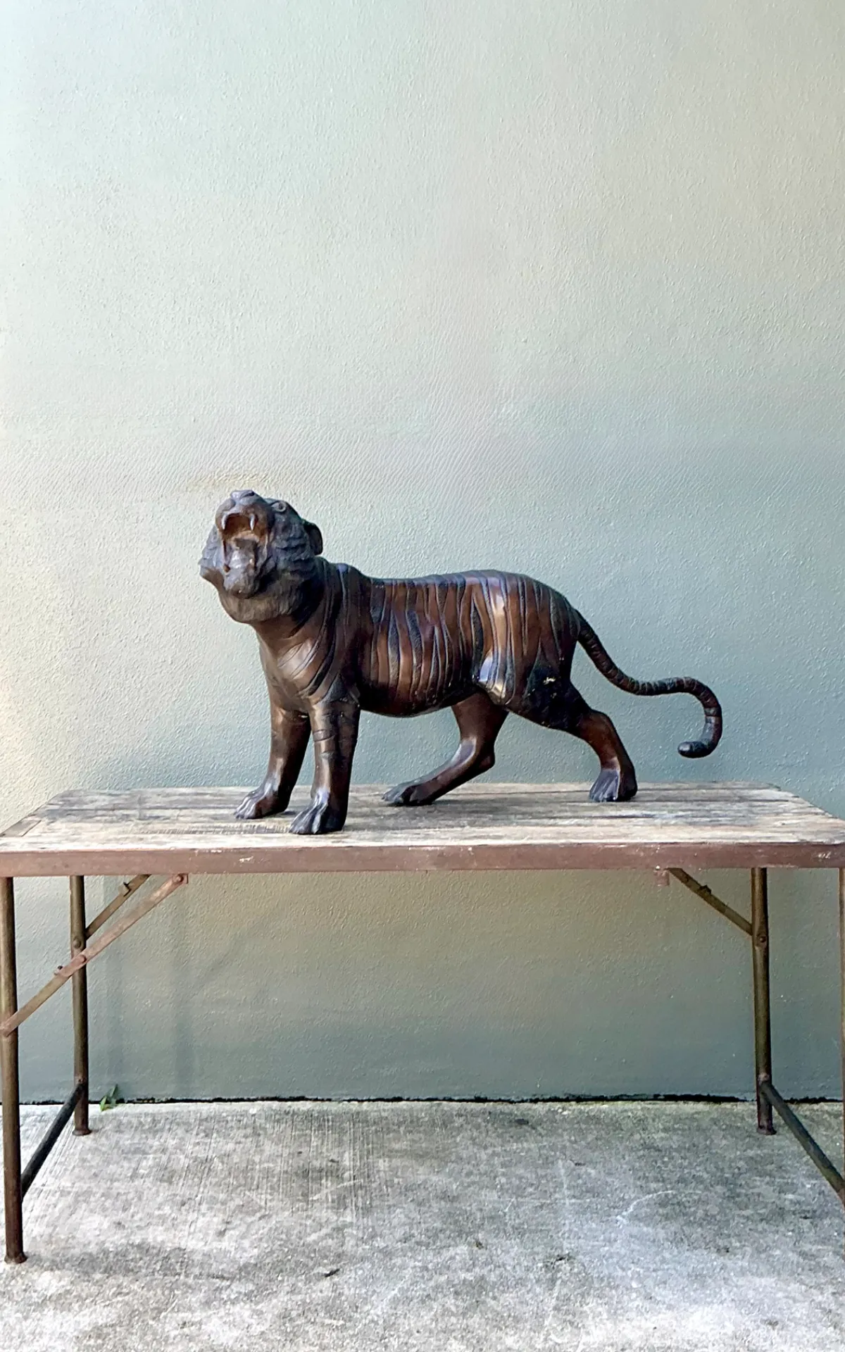 Vintage Bronze Tiger Sculptures - A Pair — additional photo 6