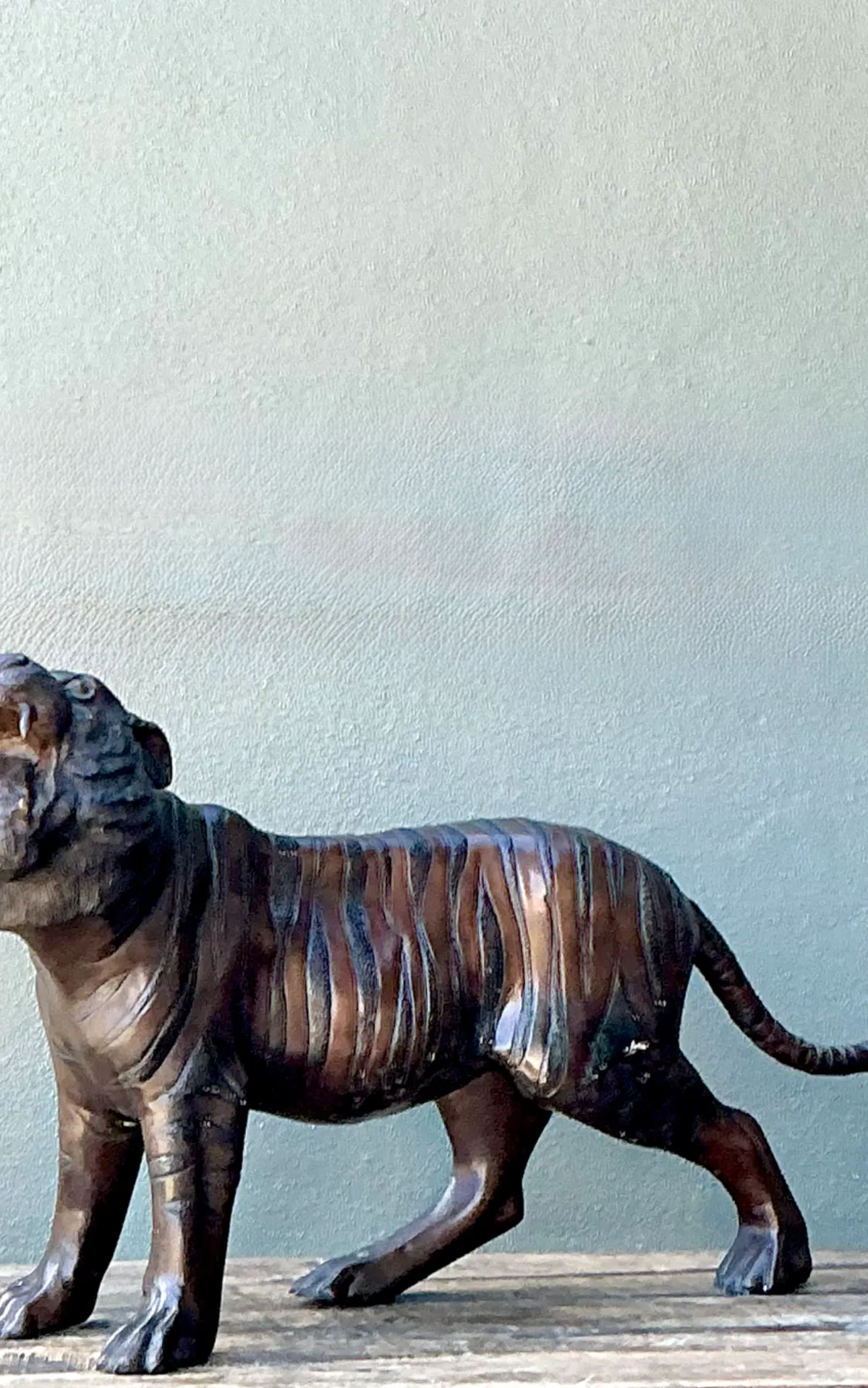 Vintage Bronze Tiger Sculptures - A Pair — additional photo 3