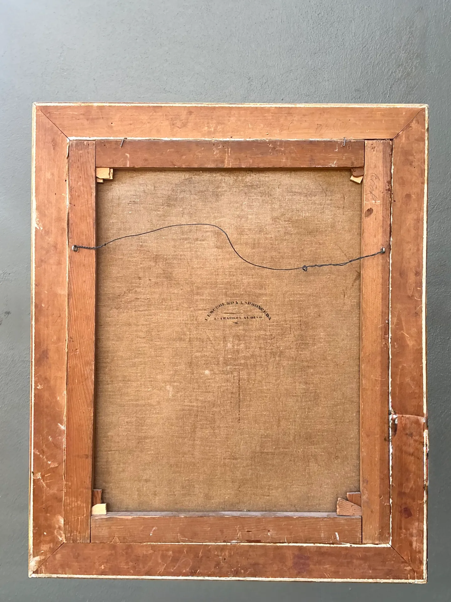 19th Century Framed Oil Portrait Painting — additional photo 3