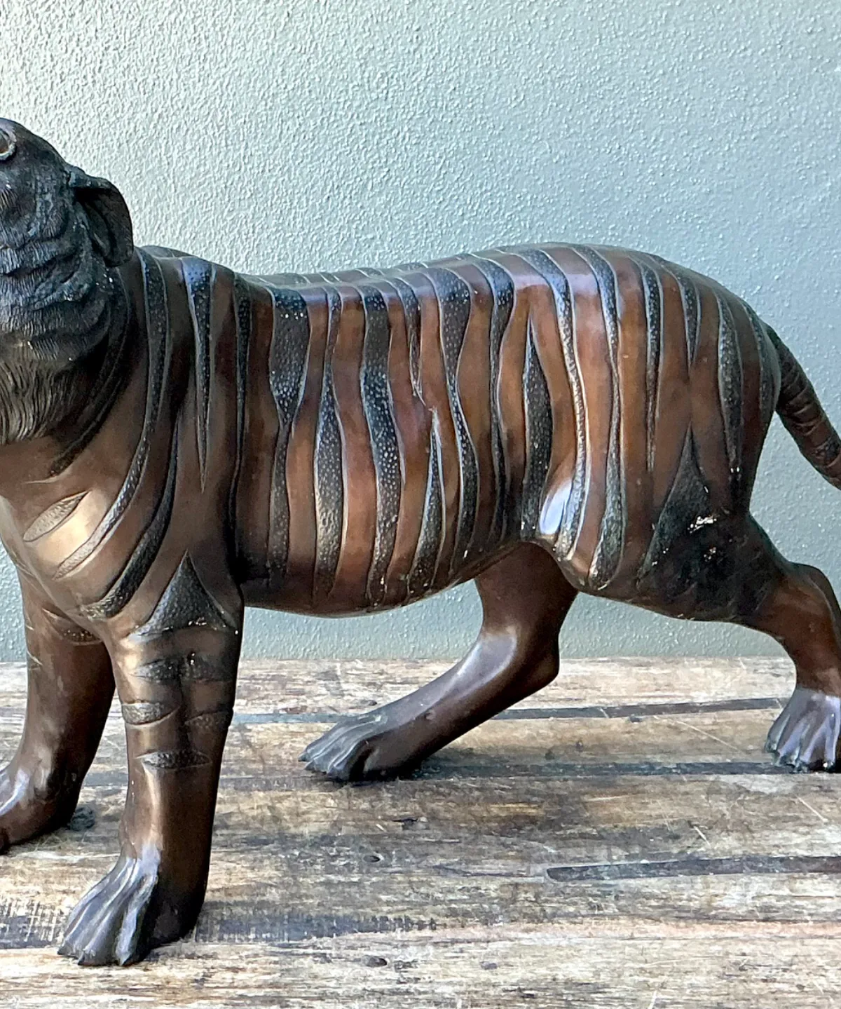 Vintage Bronze Tiger Sculptures - A Pair — additional photo 7